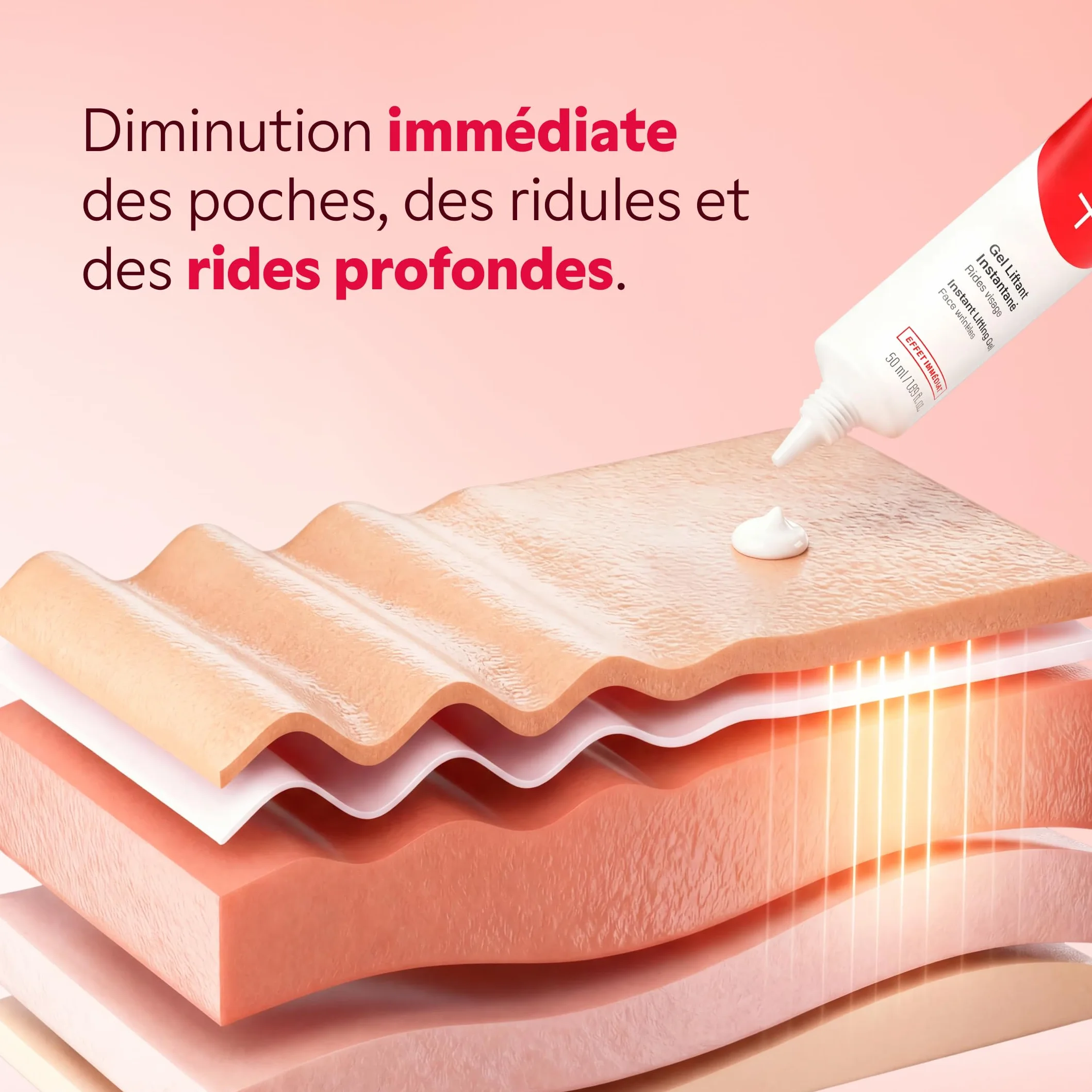 MYSOSBEAUTY Combleur de Rides Correcteur Poches et Rides Crème Liftante Contour des Yeux Anti-Age 8 ml