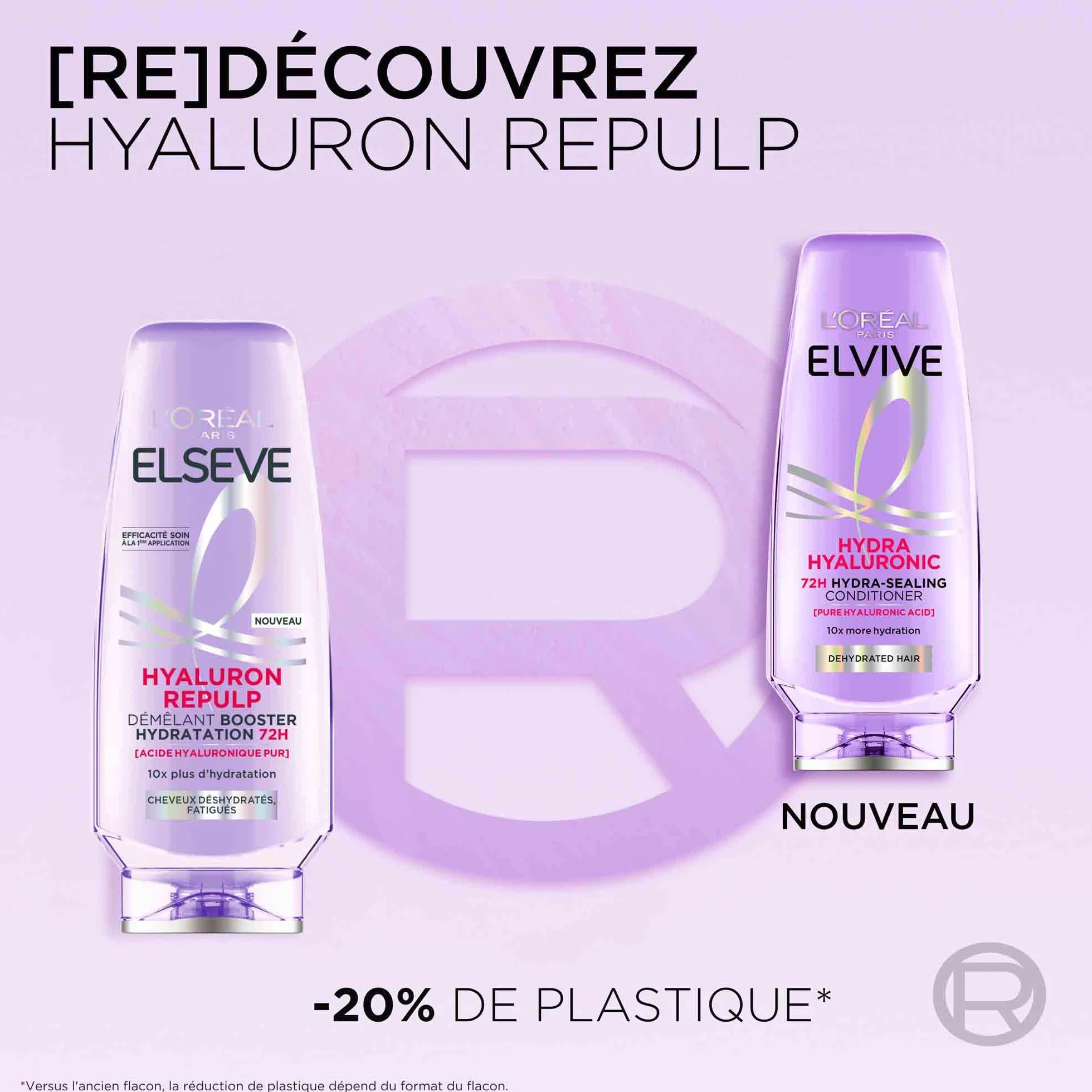 L'Oréal Paris Elseve Hyaluron Repulp Démêlant Ré-Hydratant Cheveux Déshydratés 200 ml