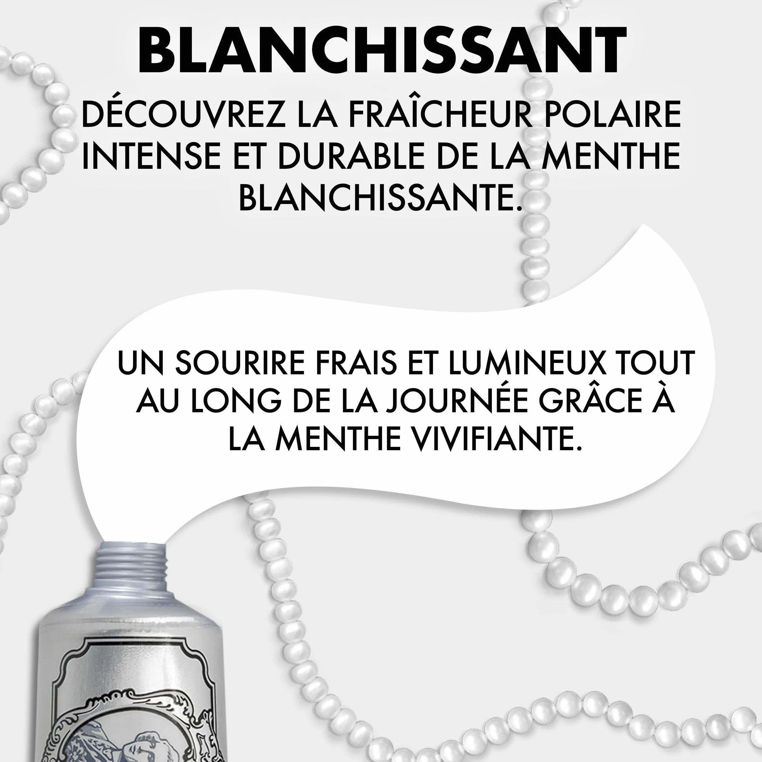 Marvis Dentifrice blanchissant Menthe 85ml Antiplaque Fraîcheur longue durée