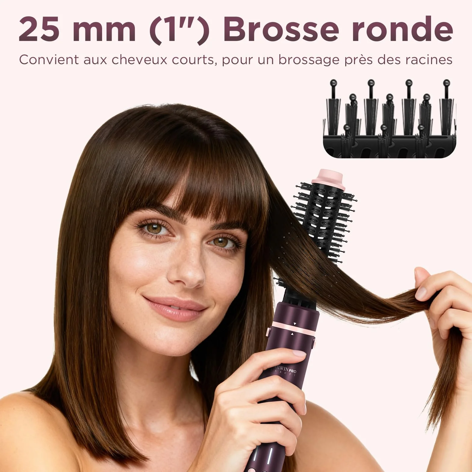 PARWIN PRO BEAUTY MaxAIR 2.0 Air styler 7 en 1 fer à friser automatique double tension 110,000 RPM Jasper Plum