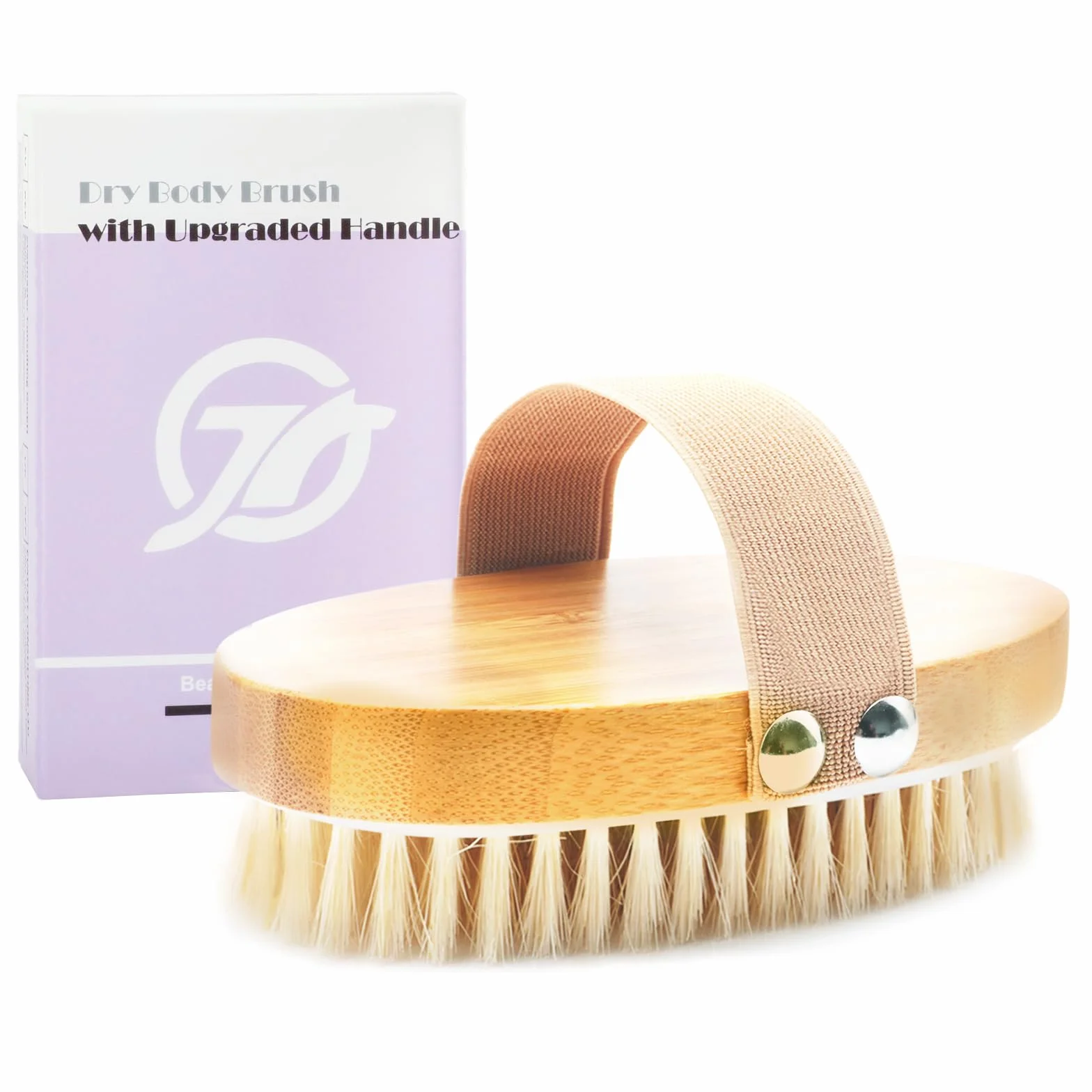 FREATECH Brosse de Gommage Corps, Poils Naturels Exfoliants Peau Sèche, Anti-Cellulite, Circulation Sanguine