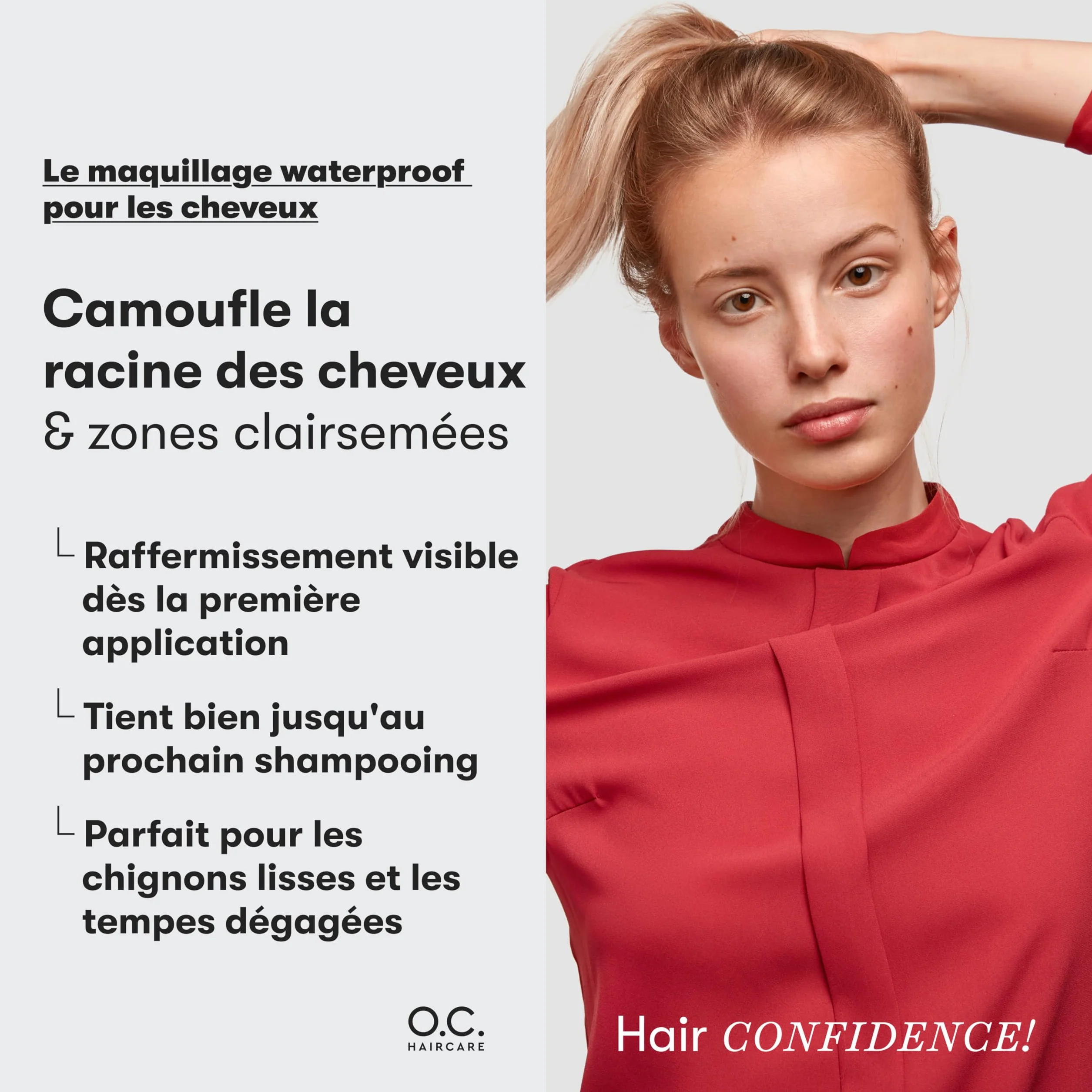 O.C. HAIRCARE Poudre épaississante pour cheveux - 9 couleurs - Recommandé par les grands salons