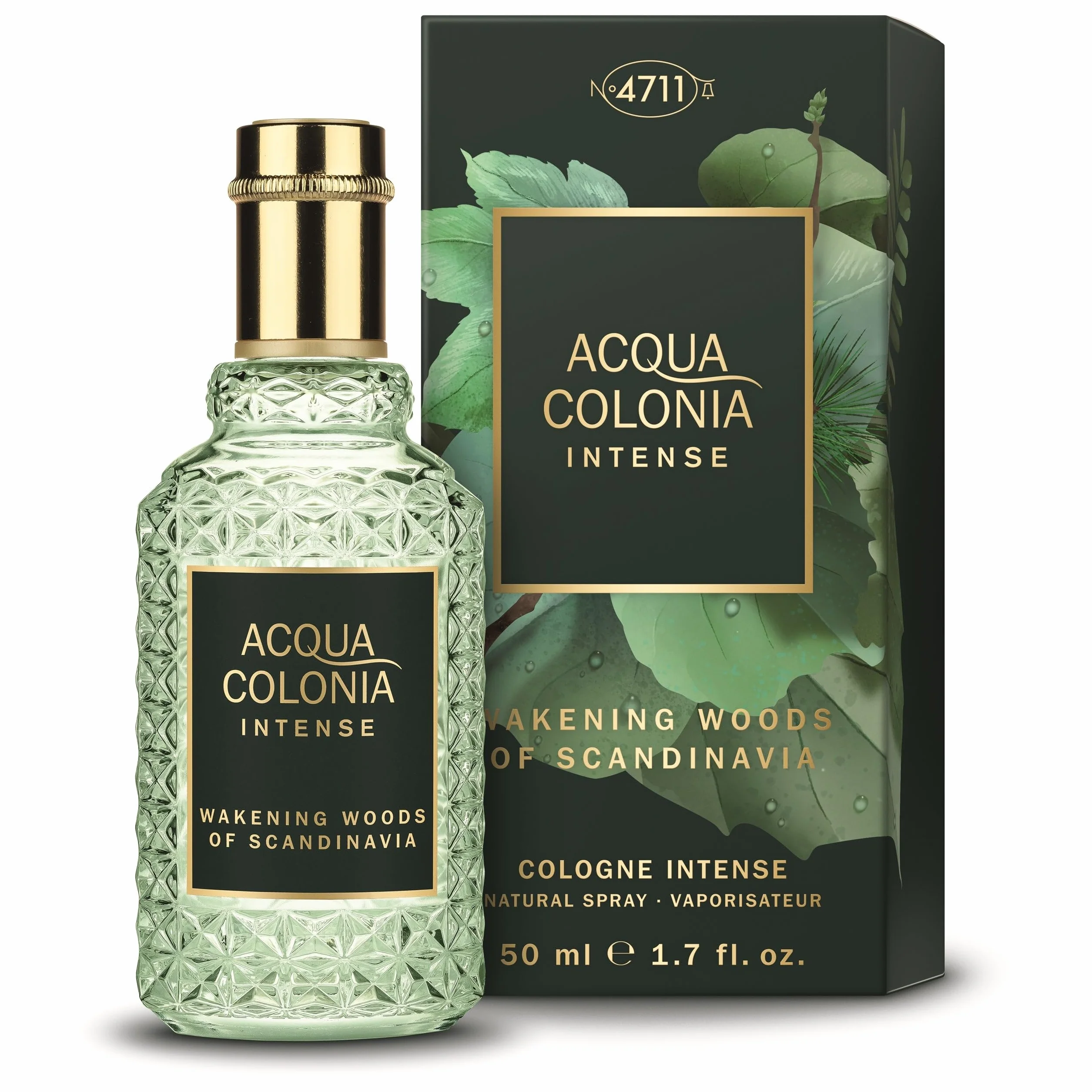 4711 Acqua Colonia® Intense Wakening Woods of Scandinavia Eau de Cologne aromatique boisée Bien-être pour les sens Spray naturel 50 ml