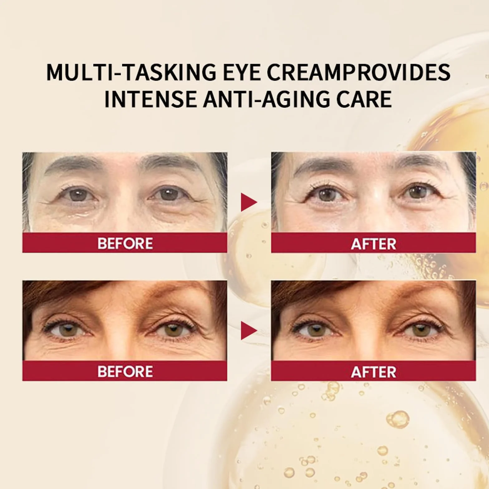Crème contour des yeux anti-âge 1988, Sérum rétinien anti-cernes et ridules