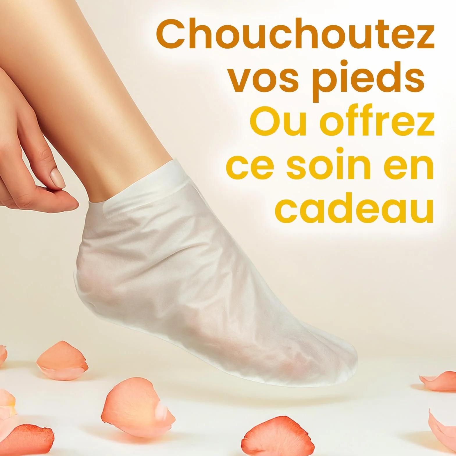 Masque Pied Hydratant au Beurre de Karité, Huile de Jojoba et Vitamine E pour Pieds Très Secs et Abîmés – 6 Paires
