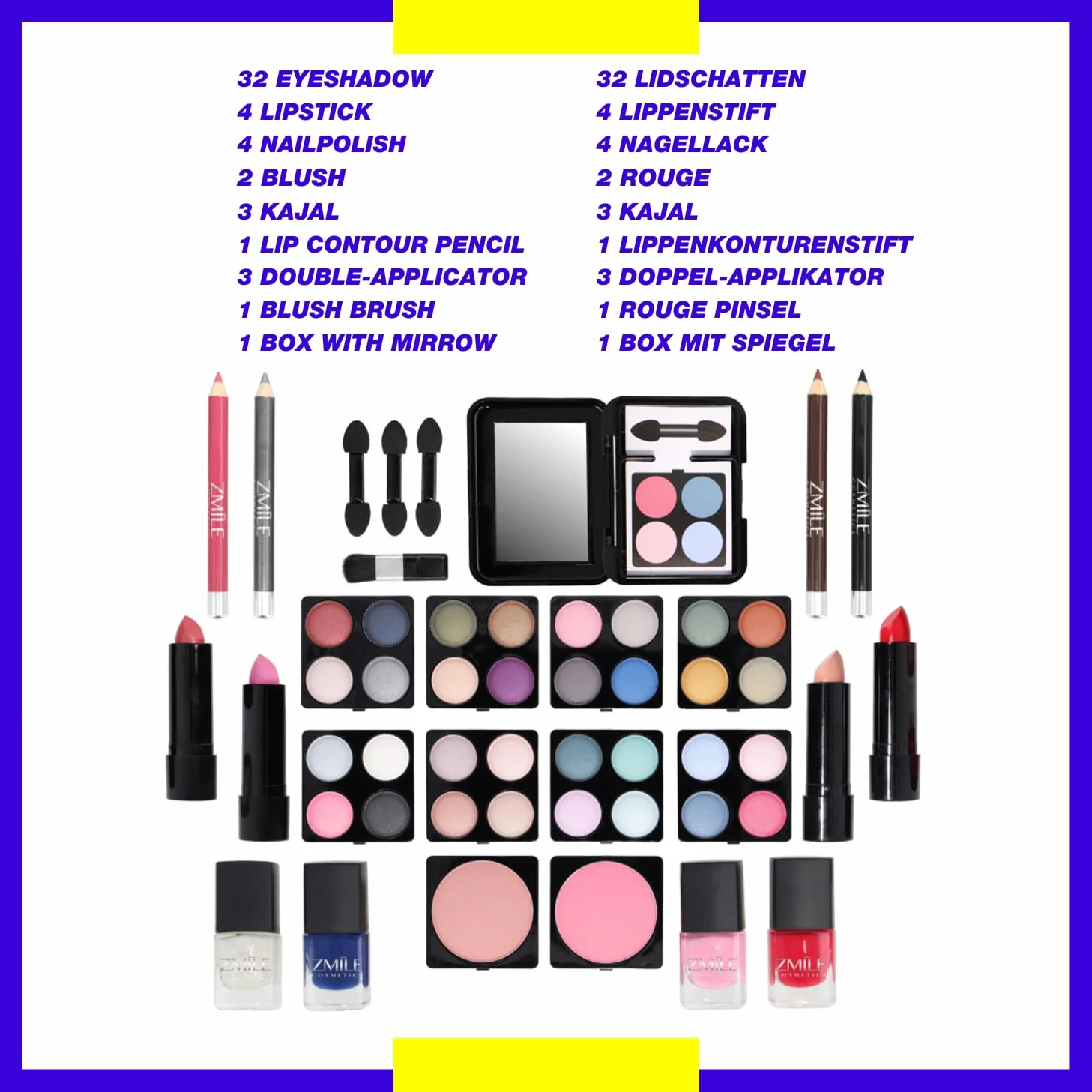 ZMILE Cosmetics Coffret Maquillage,Everybody's Darling' Cosmétiques véganes