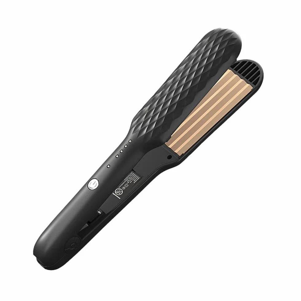 Fer à Gaufrer les Cheveux Cheveux, Gaufrière Reglable en Température, Chauffage Rapide, Pour Cheveux Longs et Courts, Donner du Volume