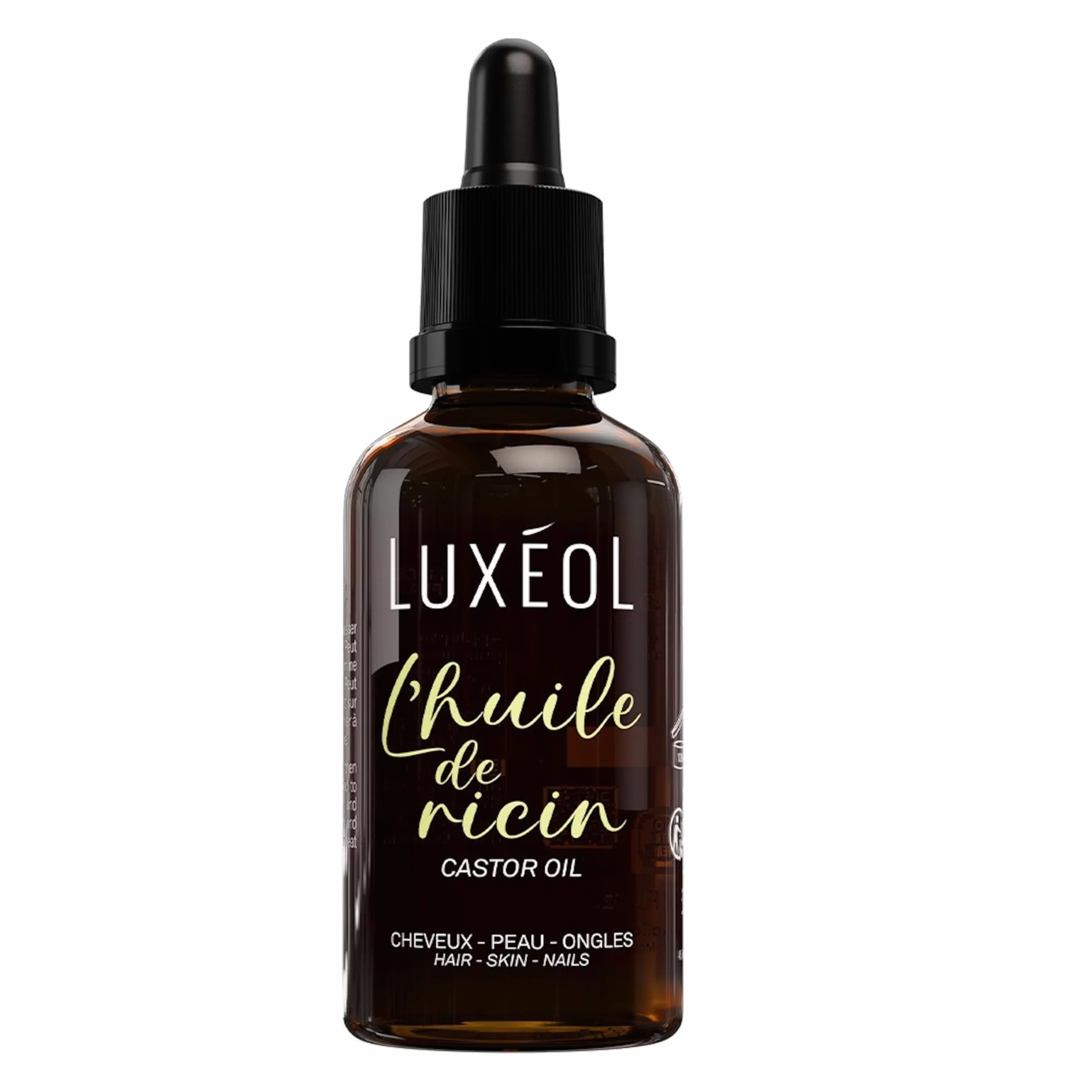 Huile De Ricin LUXÉOL Ongles & Peau 50ml 100% Naturelle Fabriqué France