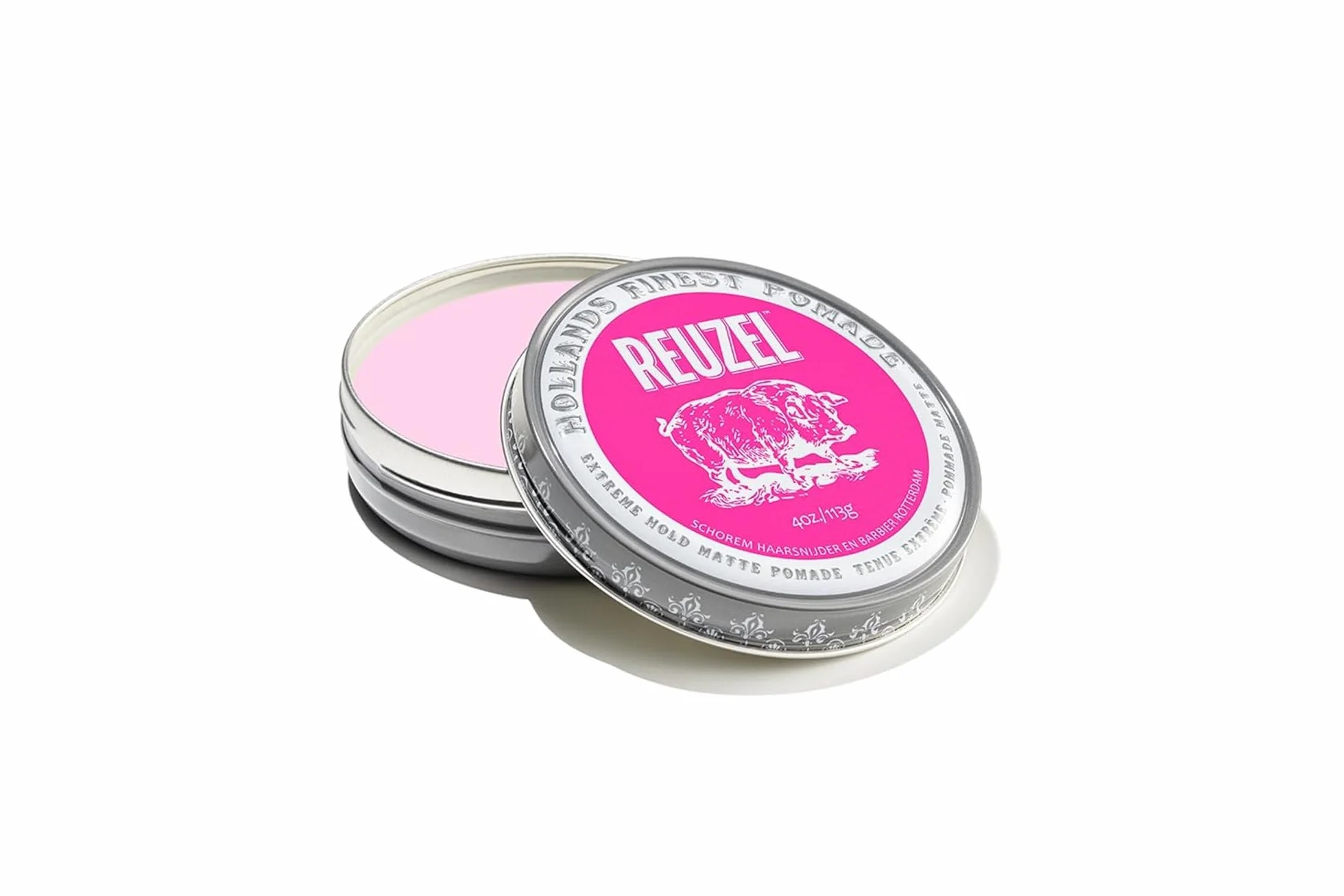 REUZEL Pink Extreme Hold - Pommade mate - Tenue longue durée toute la journée - Coiffage hydrosoluble - Sans brillance ni flake - Facile à laver - Pour tous les styles de cheveux - 113 g
