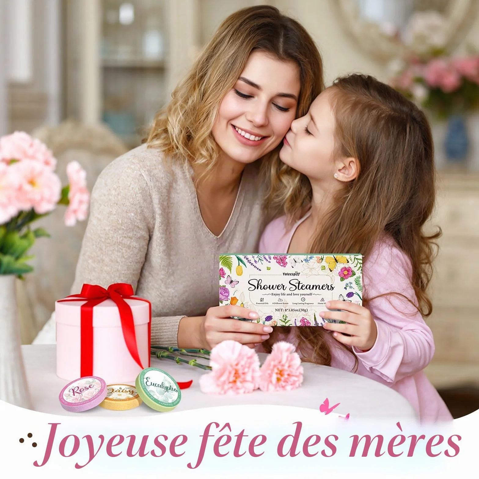 Douche à vapeur Aromathérapie Cadeaux pour Femmes Maman Home SPA Self Care Huiles Essentielles Bombes de Bain