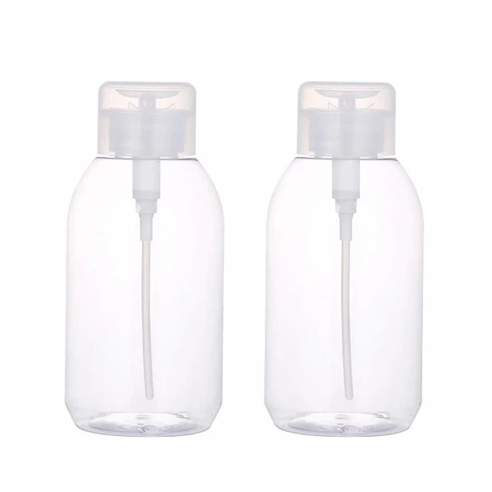 Flacons vides en Plastique 500 ML pour dissolvant de Vernis à Ongles Lot de 2