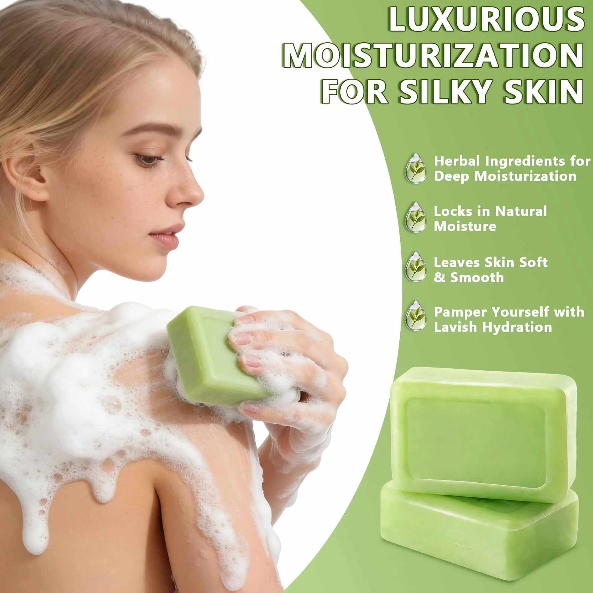 Tea Tree Oil Soap Antifungal Relief Bar Athlete’s Foot Treatment Jock Itch Ringworm Natural Foot Body Soap Gentle Exfoliating 2 Pack