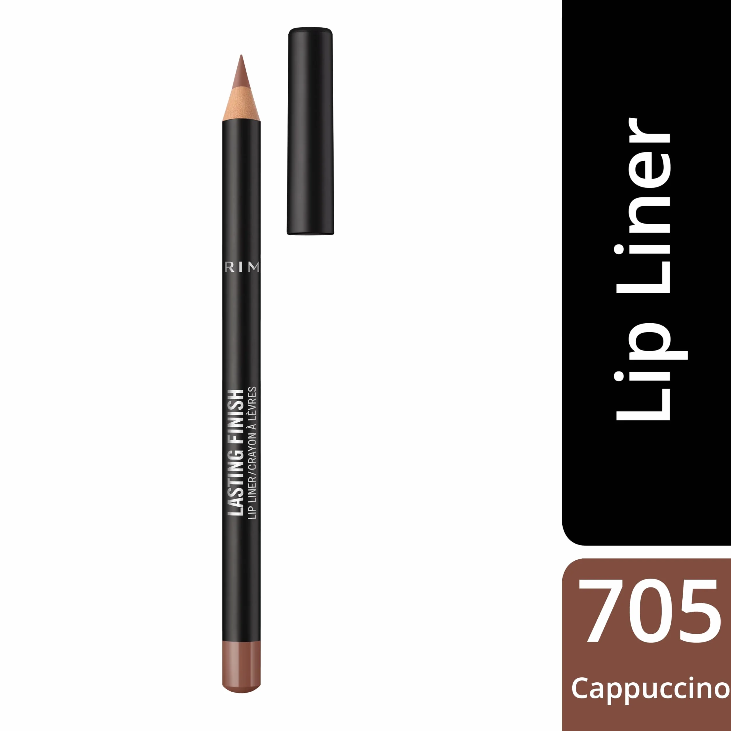 Rimmel Lasting Matte Lip Liner 705 Cappuccino Longue tenue Texture crémeuse