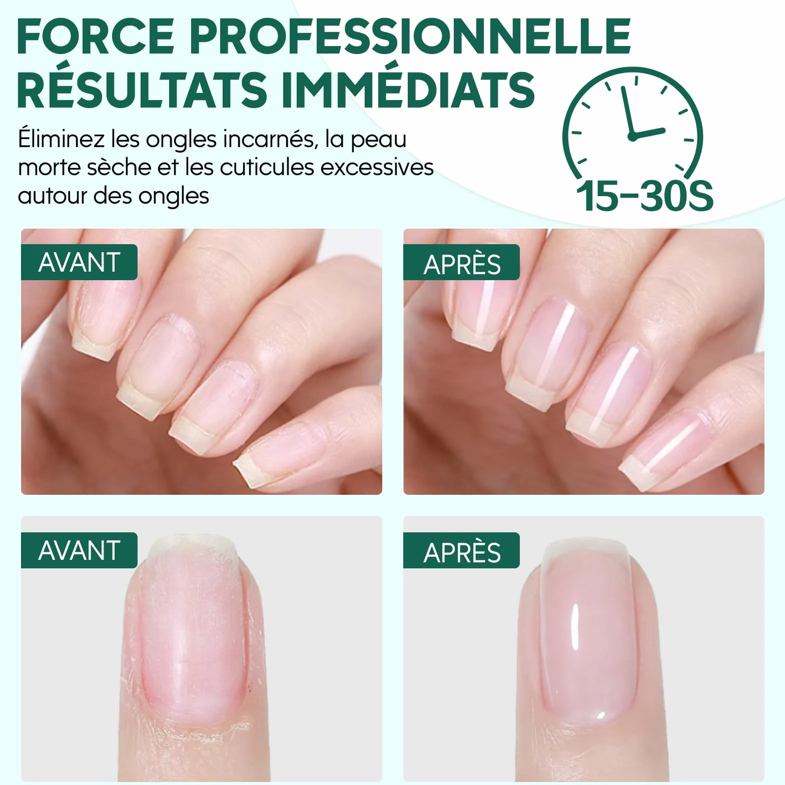 Crème Remover de Cuticules 250ml Adoucissant Cuticules Liquide Décapant Instantané Ongles Pro Enlève Cuticules Senteur Romarin