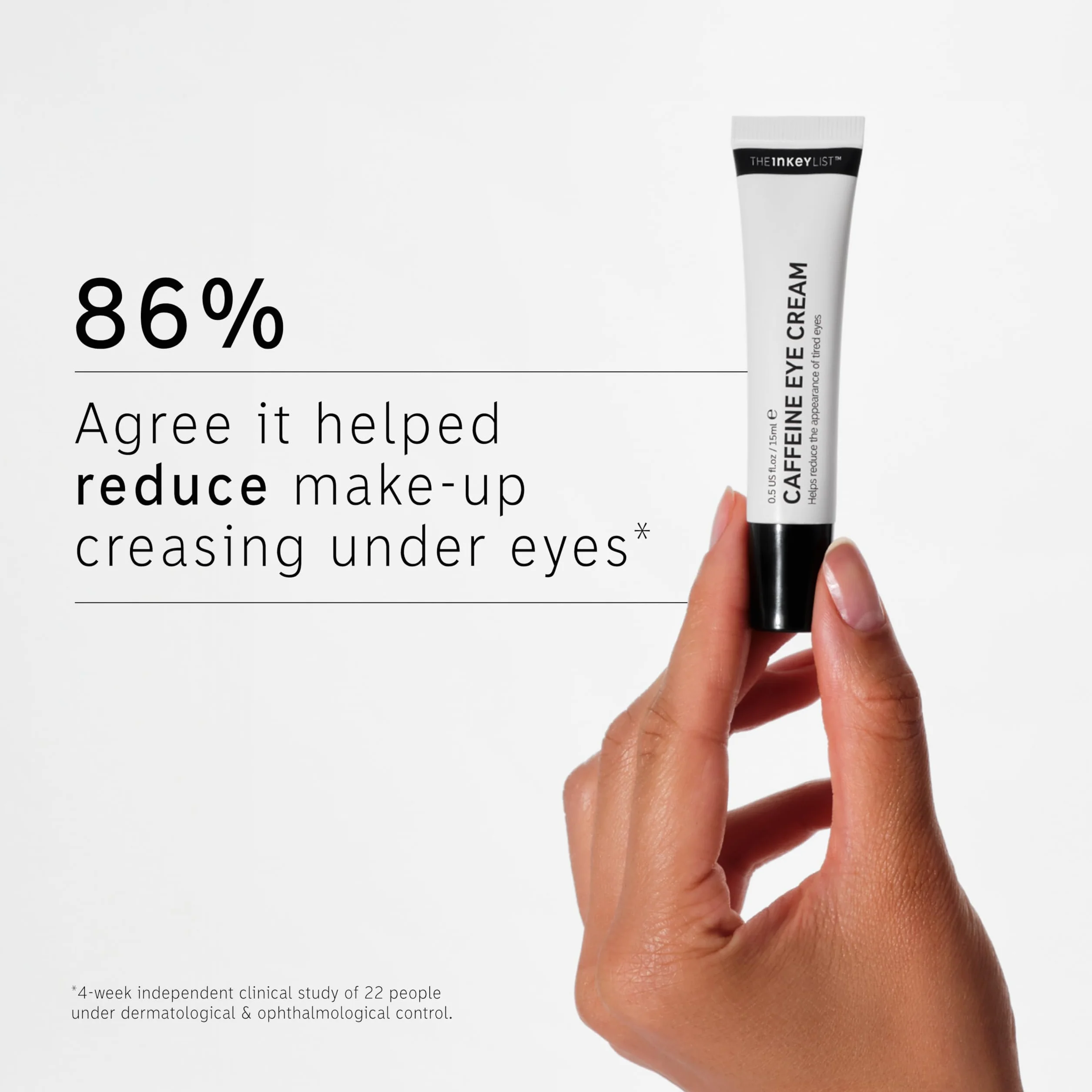 The INKEY List Caffeine Eye Cream 15 ml anti-cernes yeux fatigués