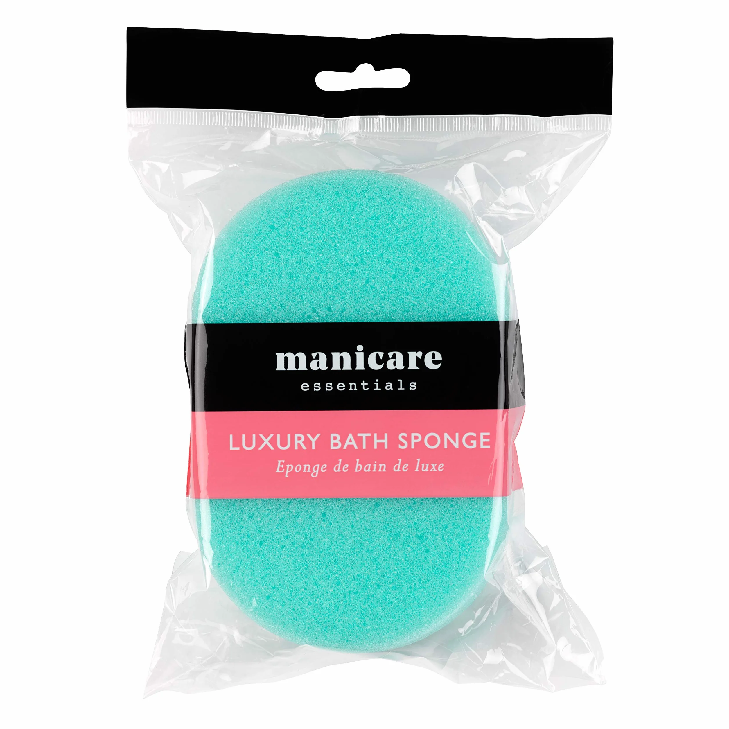 Manicare Éponge de Bain Très Douce pour Corps – Nettoyage Corporel Réutilisable, Vert Menthe