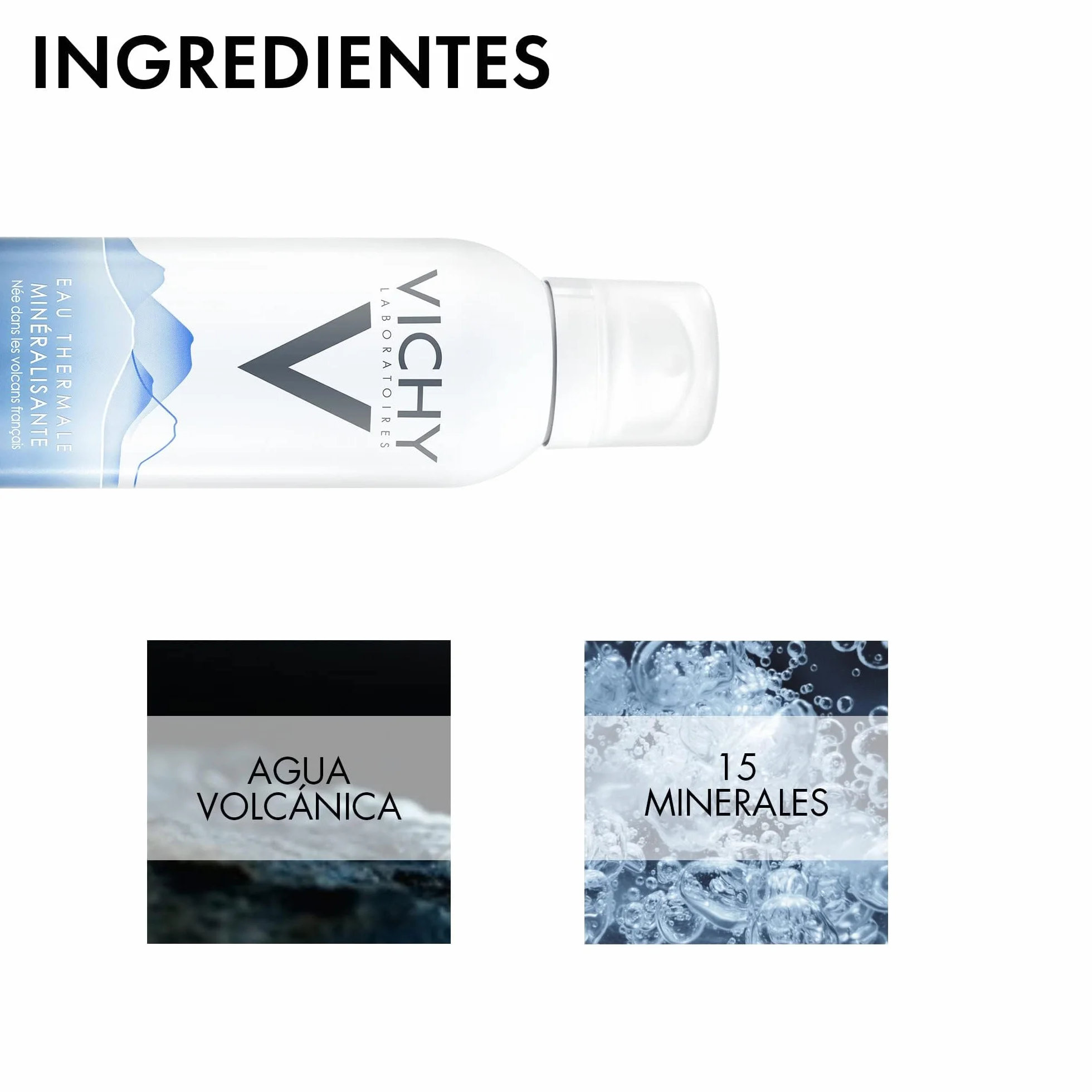 Vichy Brumisateur d'Eau Thermale 300 ml Spray Visage Corps Peaux Sensibles