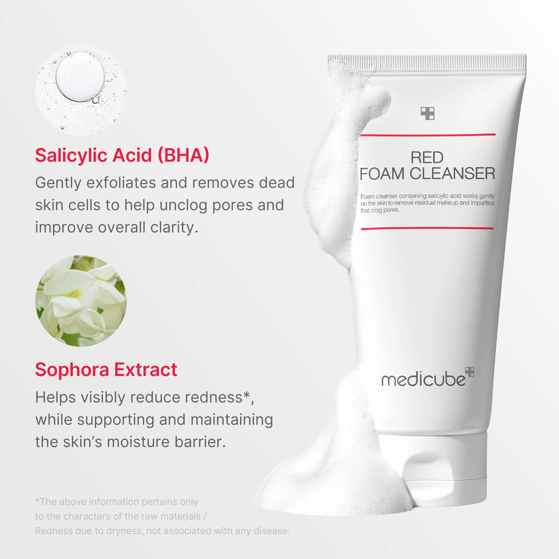 Medicube Red Foam Cleanser 120 ml – Nettoyant profond pour impuretés et sébum – Soin coréen