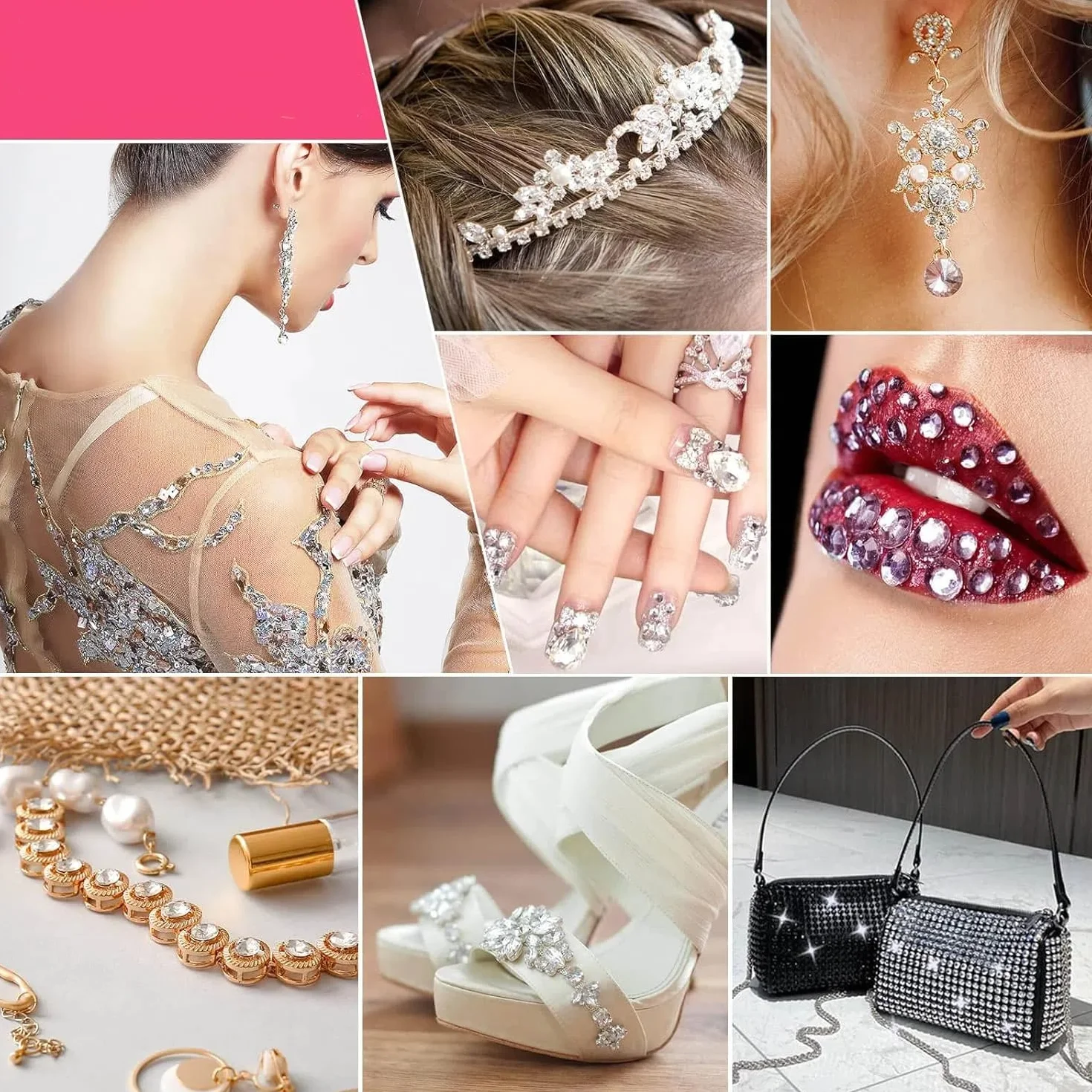 Strass Autocollant Visage Adhésif Rond Festival Maquillage Yeux Ongles Corps DIY Décoration Carnaval