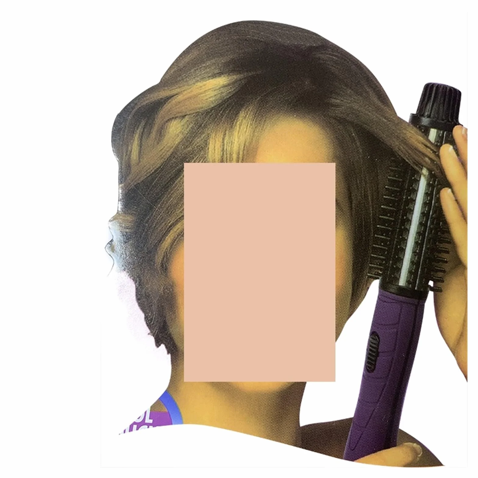 Le fer à friser électrique à vitesse élevée et basse ne fait pas mal aux cheveux, peigne à cheveux, fleur de poire, forme de brosse ronde électrique cuicui