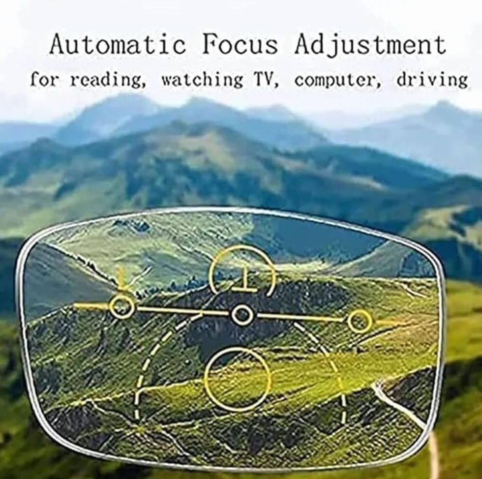 Lunettes adaptatives à mise au point automatique cristaux liquides zoom intelligent vue proche lointaine
