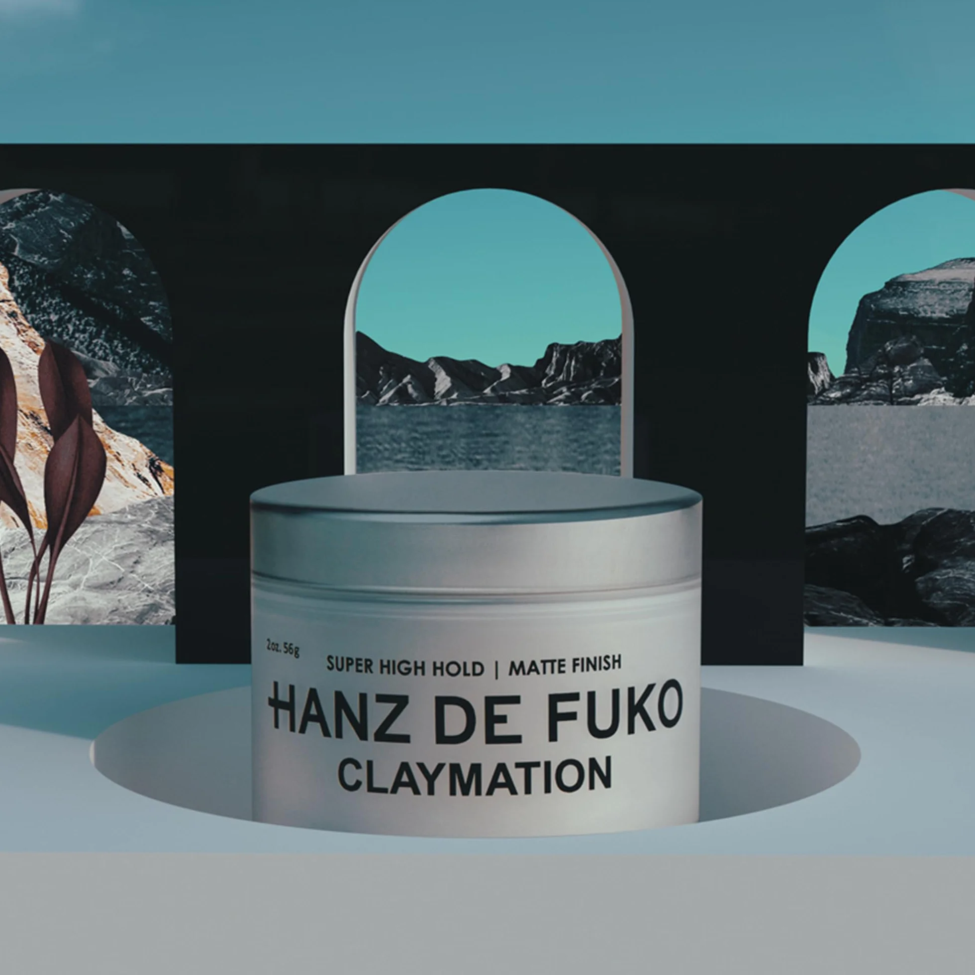 Hanz de Fuko Claymation – Argile coiffante premium pour homme – forte tenue, fini mat – cruelty-free – 56 g