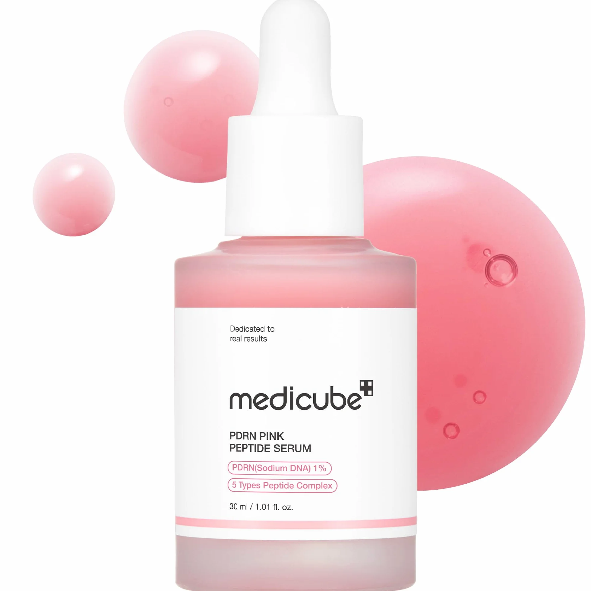 Medicube Sérum Con Péptido Rosa Salmon Dna Pdrn Pink Glow Niacinamida Hidratante Reafirmante 1,01 Fl.Oz.