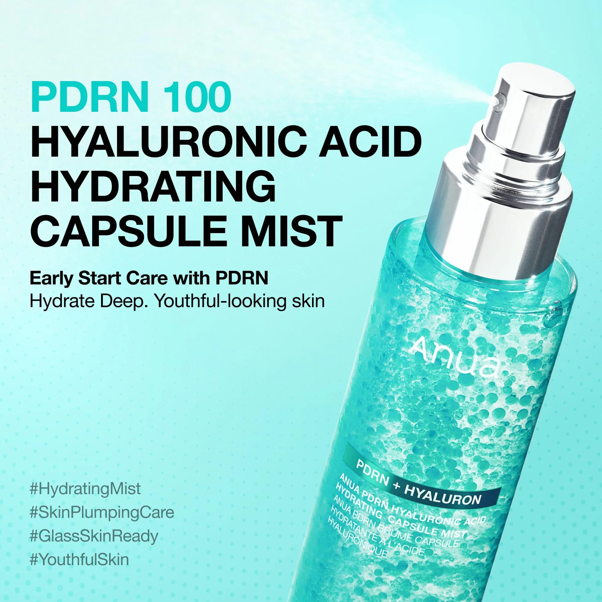 Anua PDRN Collagen Glow Spray Brume Hydratante Raffermissante Collagène Anti-Âge Éclat 100ml