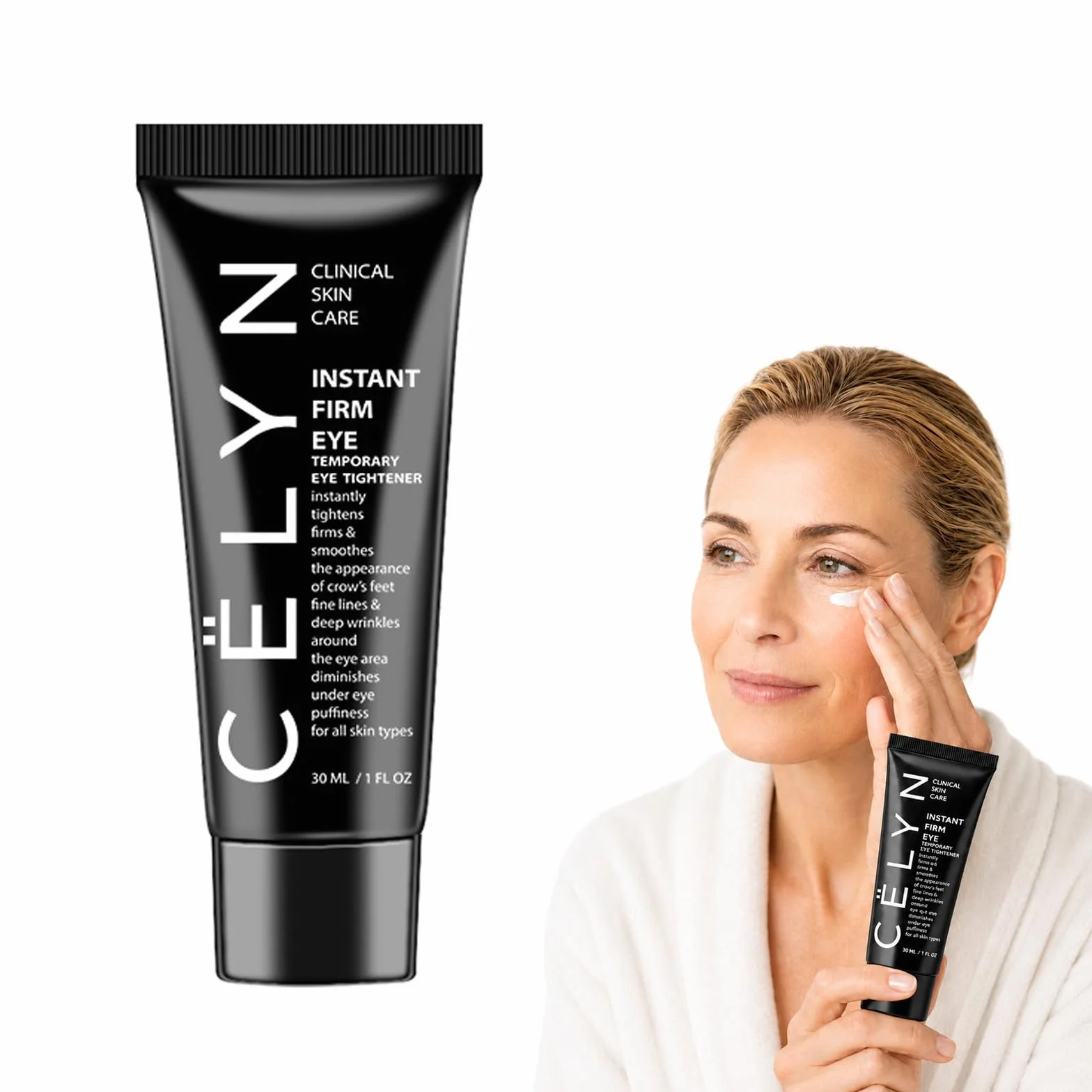 Lyciana Baume Anti Ride Et Anti Cerne – Crème Contour Des Yeux Instantanée, Effet Tenseur, Réduit Poches & Ridules