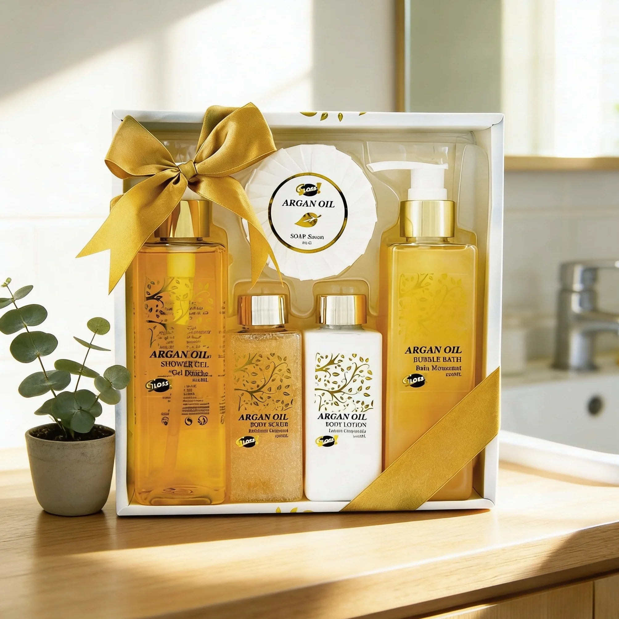 Coffret Bain Argan Parfum Soin Relaxation Cadeau Femme Fête des Mères