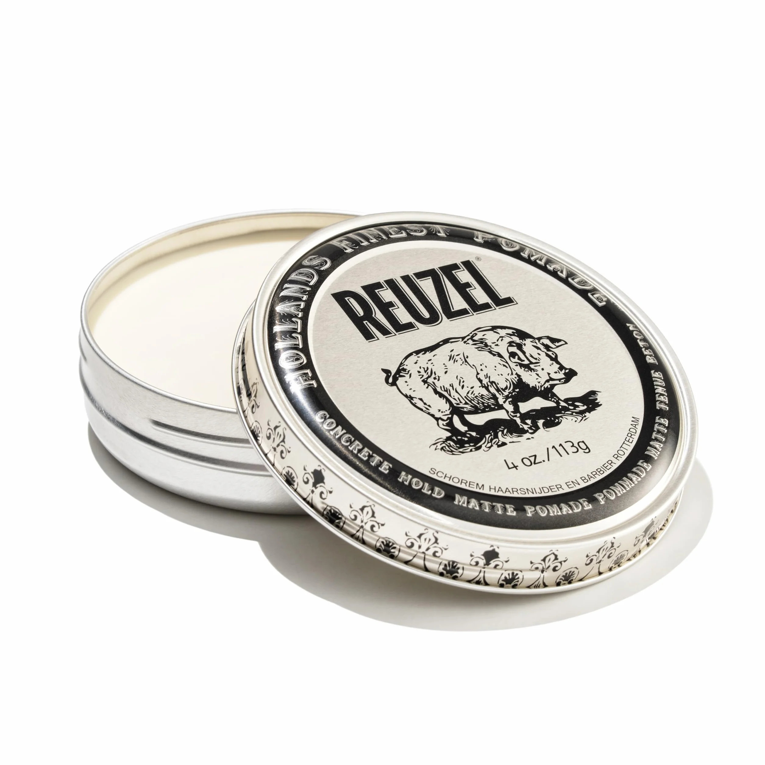 Reuzel Concrete Hold Matte Pomade - Maintain Carefully Groomed Appearance - Make Hair Polished - Easy and Hassle Free Application - Light Masculine Scent - Sulfate, Paraben, and Cruelty Free - 113 g