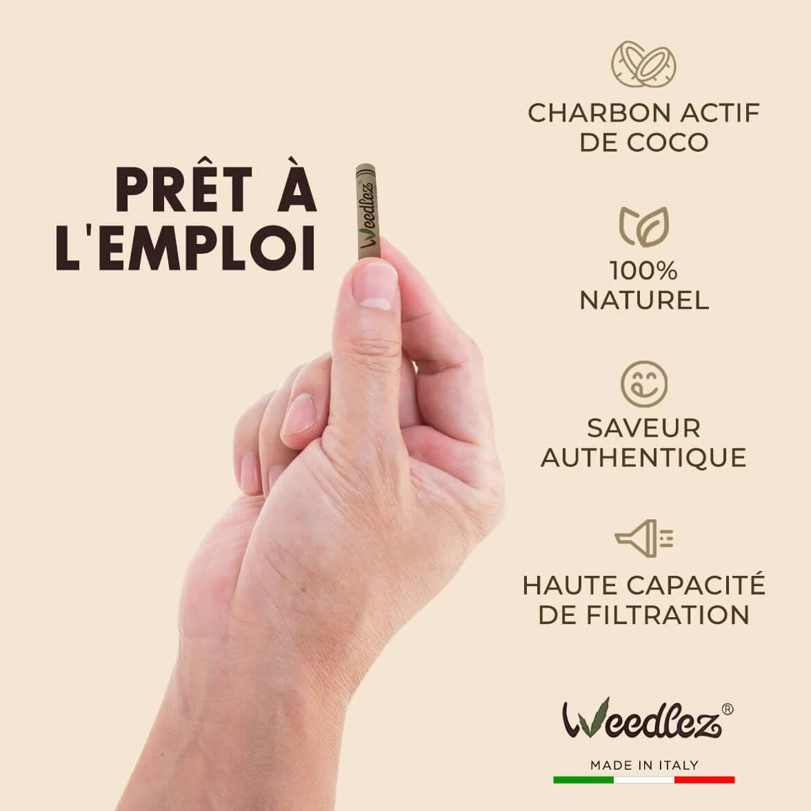 Filtres à charbon actif Mister Canapa 6 mm lot de 250 pièces