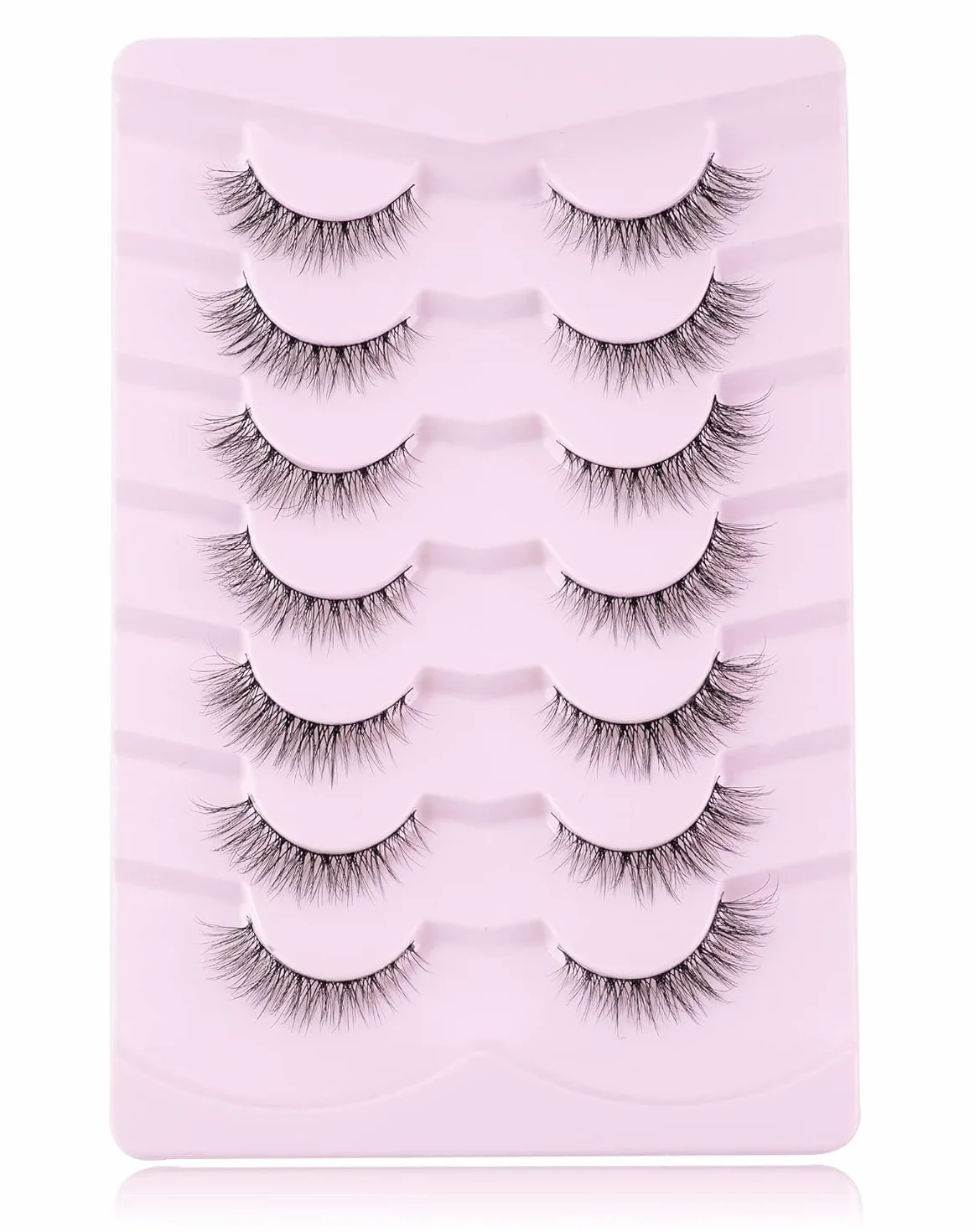 Onlyall Naturel Faux Cils Évasés 7 Paires