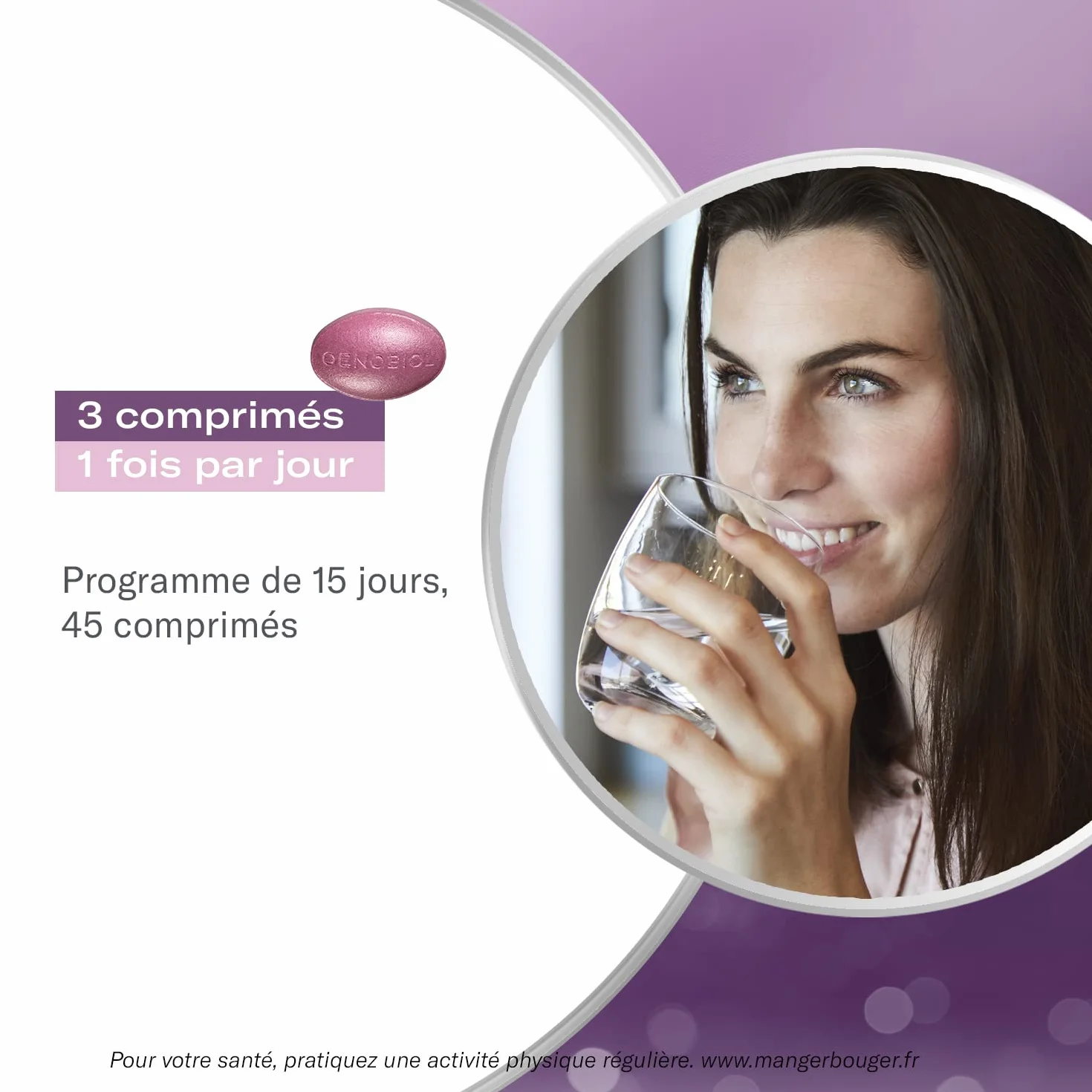 OENOBIOL Aquadrainant Plus Complément Alimentaire Minceur Jambes Légères 45 Comprimés Programme 15 Jours