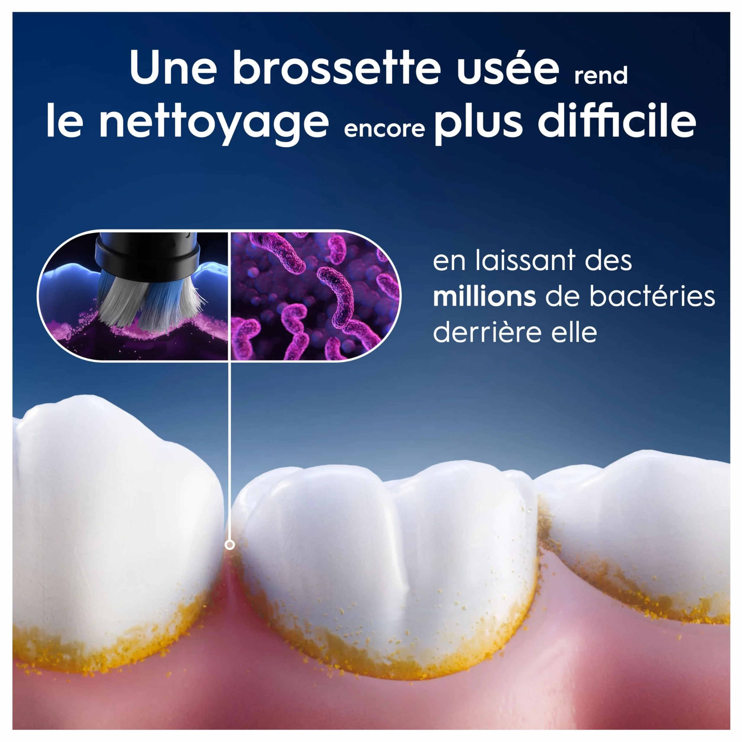 Oral-B Brossettes de Rechange Gentle Care, lot de 8, Noires – Recharges Brosse à Dents Électrique iO