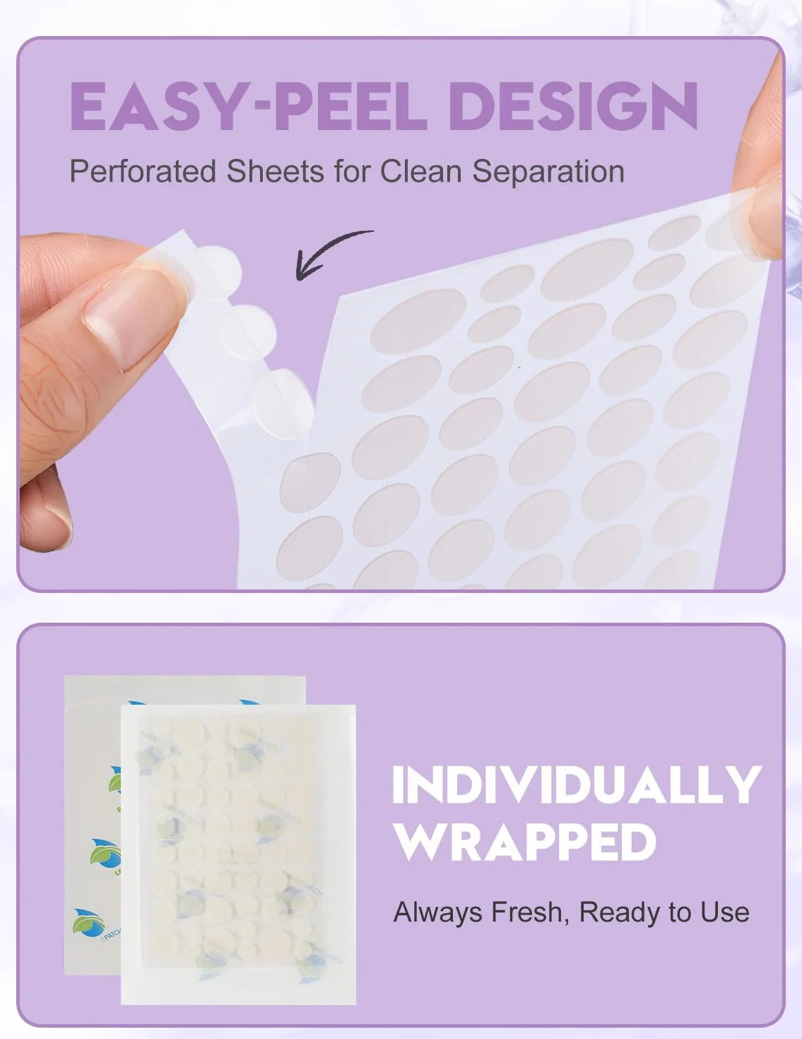 Pimple Patch Hydrocolloïdes Anti Bouton 108 pcs 5 tailles 8/10/12/14/16 mm Transparent CICA Acide Salicylique