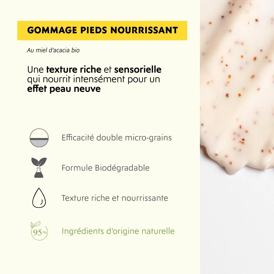 Alvadiem Gommage Pieds Nourrissant Exfoliant Anti-Rugosités 75 ml