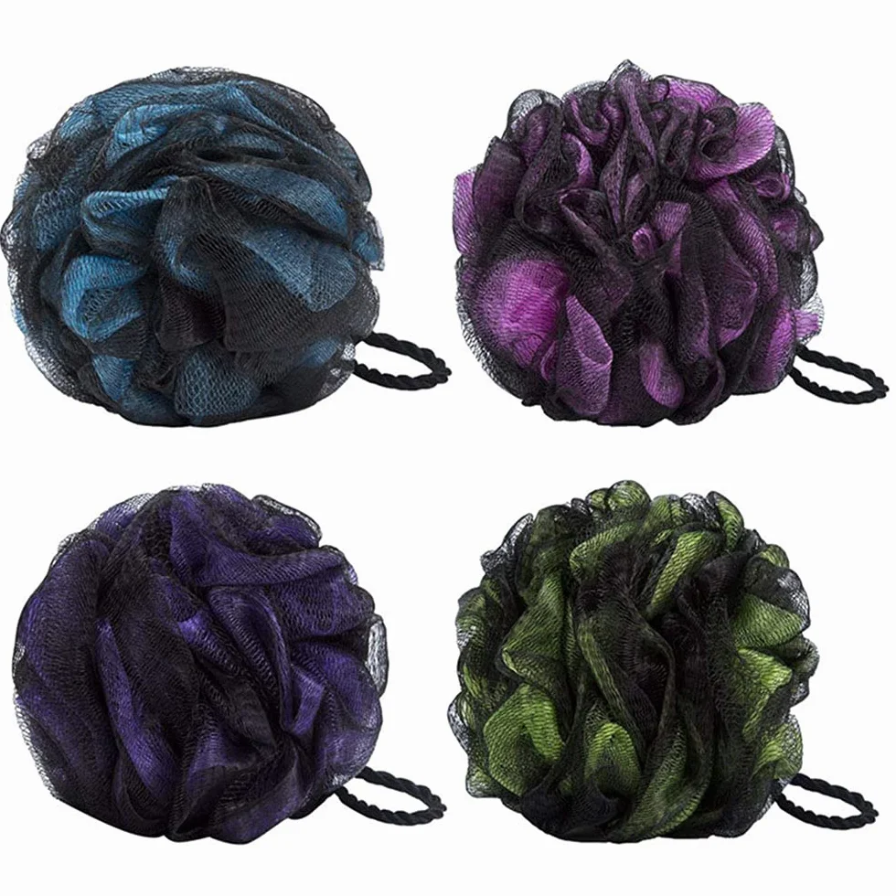 JollyJelly Bain Douche Éponge Loofahs Brosse Exfolier Peau 4 Pack