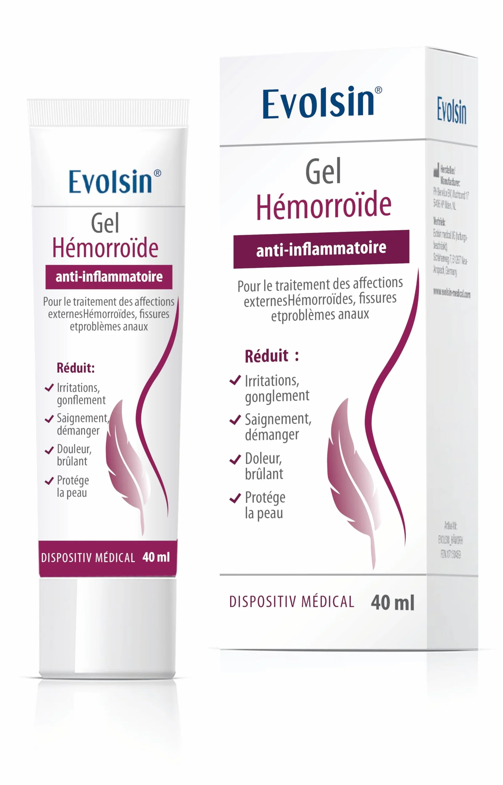 Evolsin crème hémorroïde 40ml dispositif médical