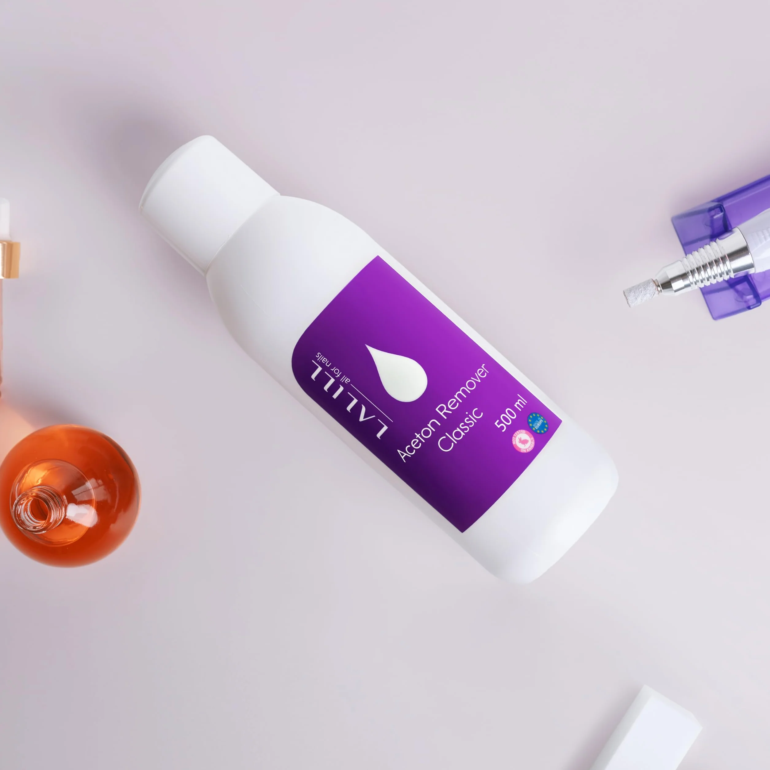 Dissolvant pour vernis à ongles à l'acétone 500 ml - Acétone pure ongle semi permanent, hybrides, gel UV
