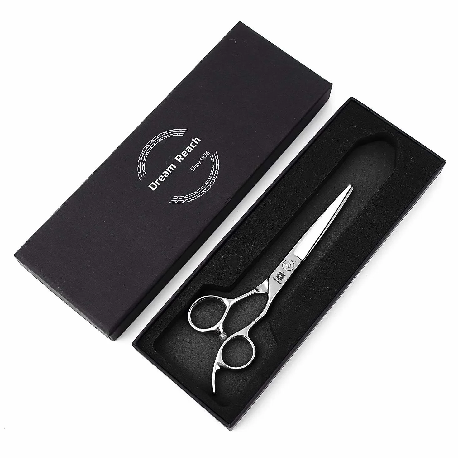 Dream Reach Ciseaux à cheveux Ciseaux de coiffure Ciseaux de coupe de cheveux Ciseaux pour Coiffeur Barbier pointus Acier inoxydable japonais 440C artisanal Coupe précise pour Salon