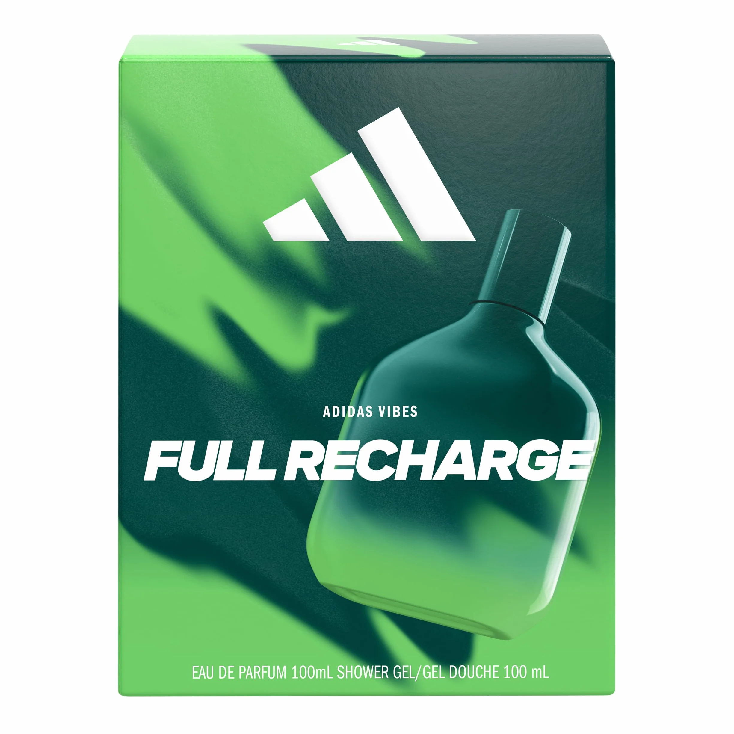 adidas, Coffret cadeau adidas Vibes Full Recharge, avec Eau de Parfum 100ml et douche 100ml