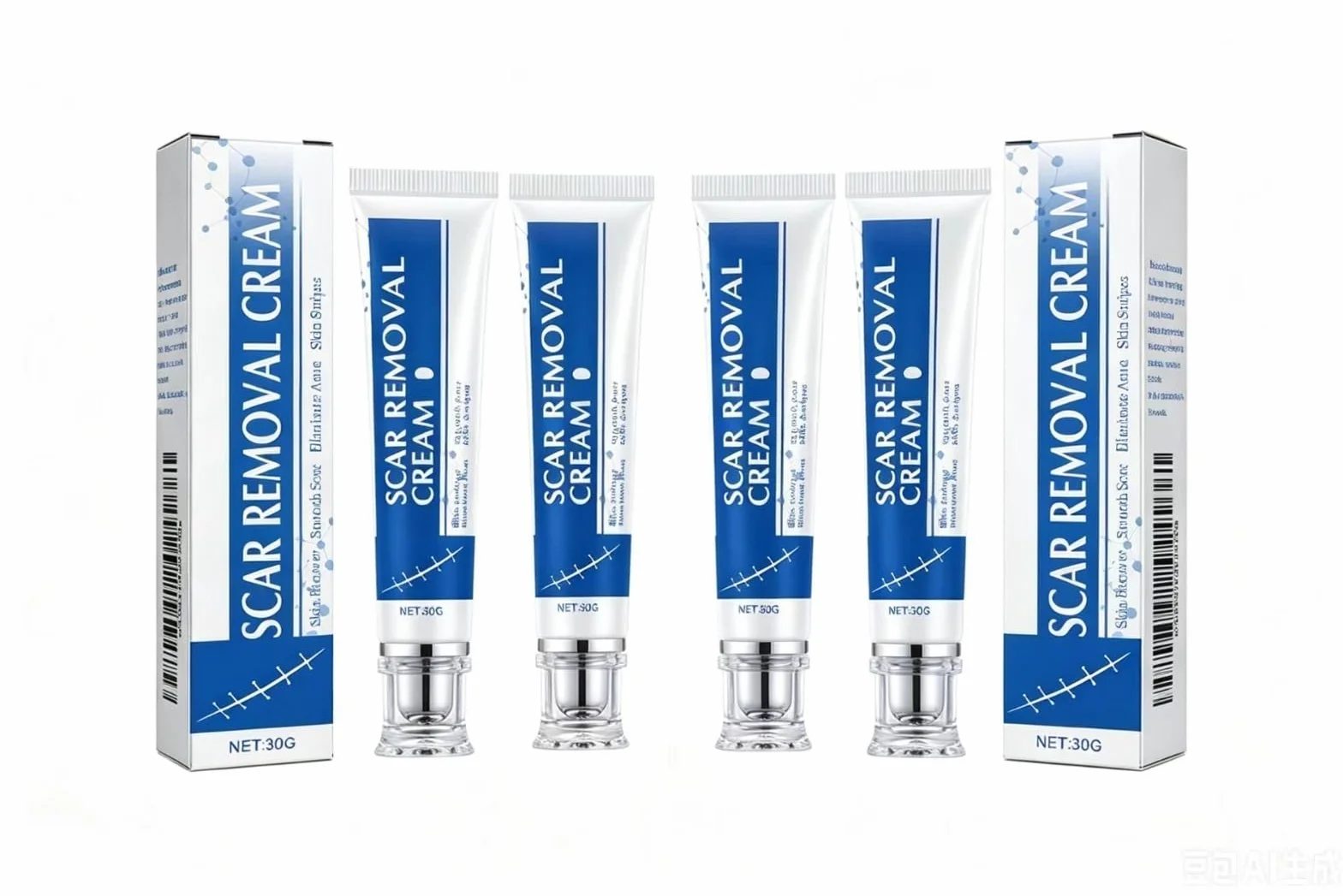 Crème anti-cicatrices, aide à réduire l'apparence des anciennes et nouvelles, Stretch Marks, Keloids, Wounds traitement des pour le visage et le corps, réparatrice pour cicatrices, césarienne, chirur