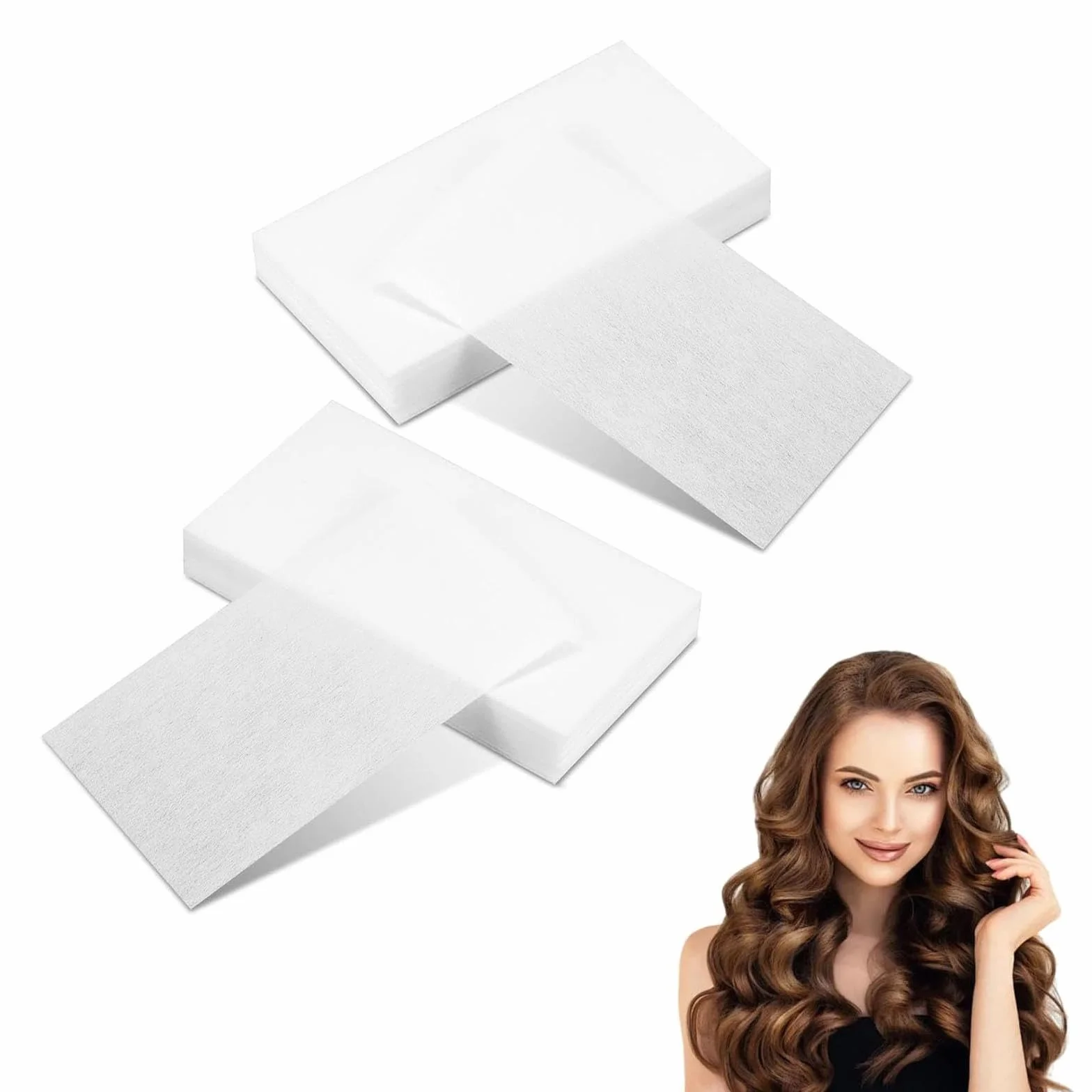 Papiers permanents jetables pour salon de coiffure, kit non tissé pour boucler et colorer