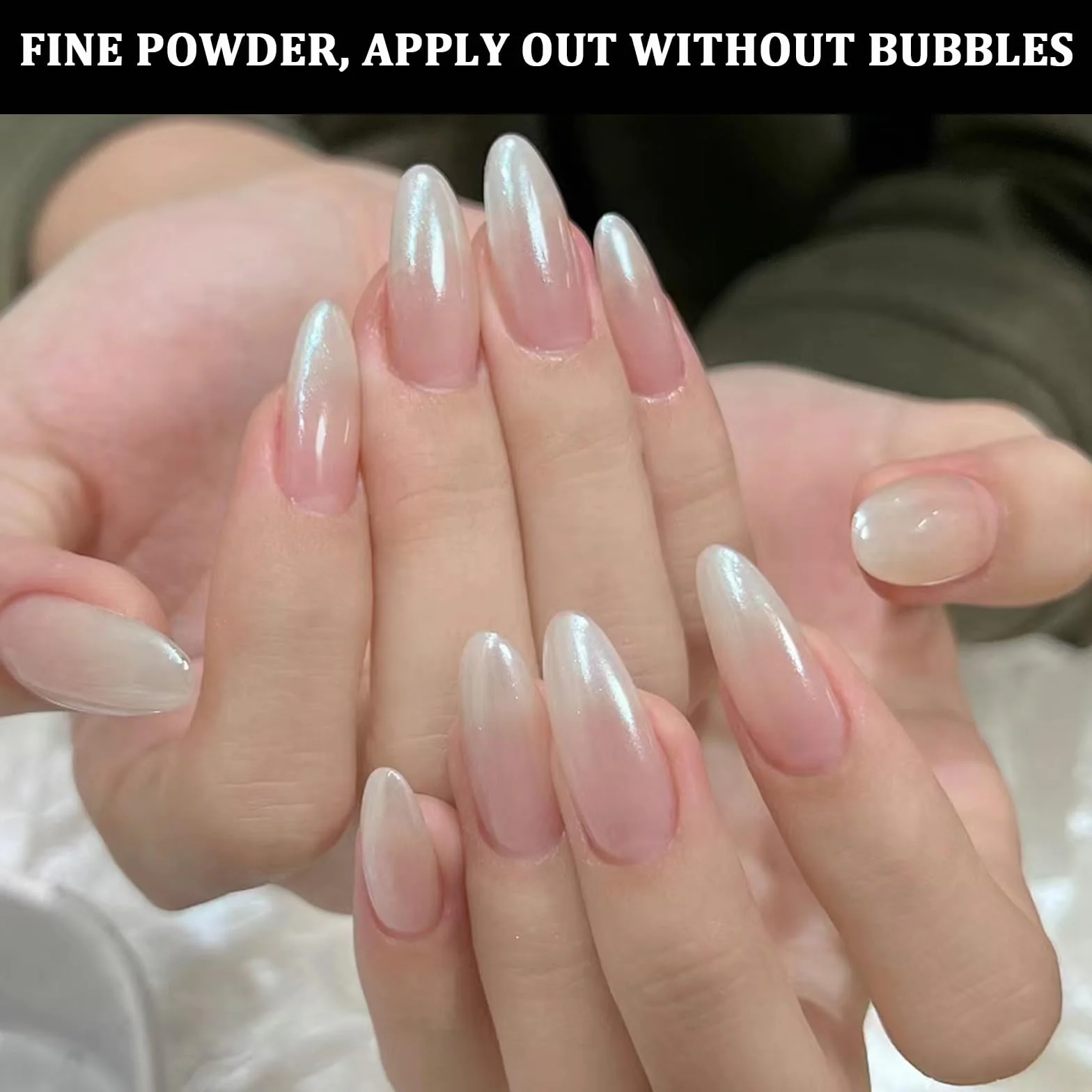 Poudre Chrome Ongle 4 Boîtes, Perles Nail Art Effet Miroir