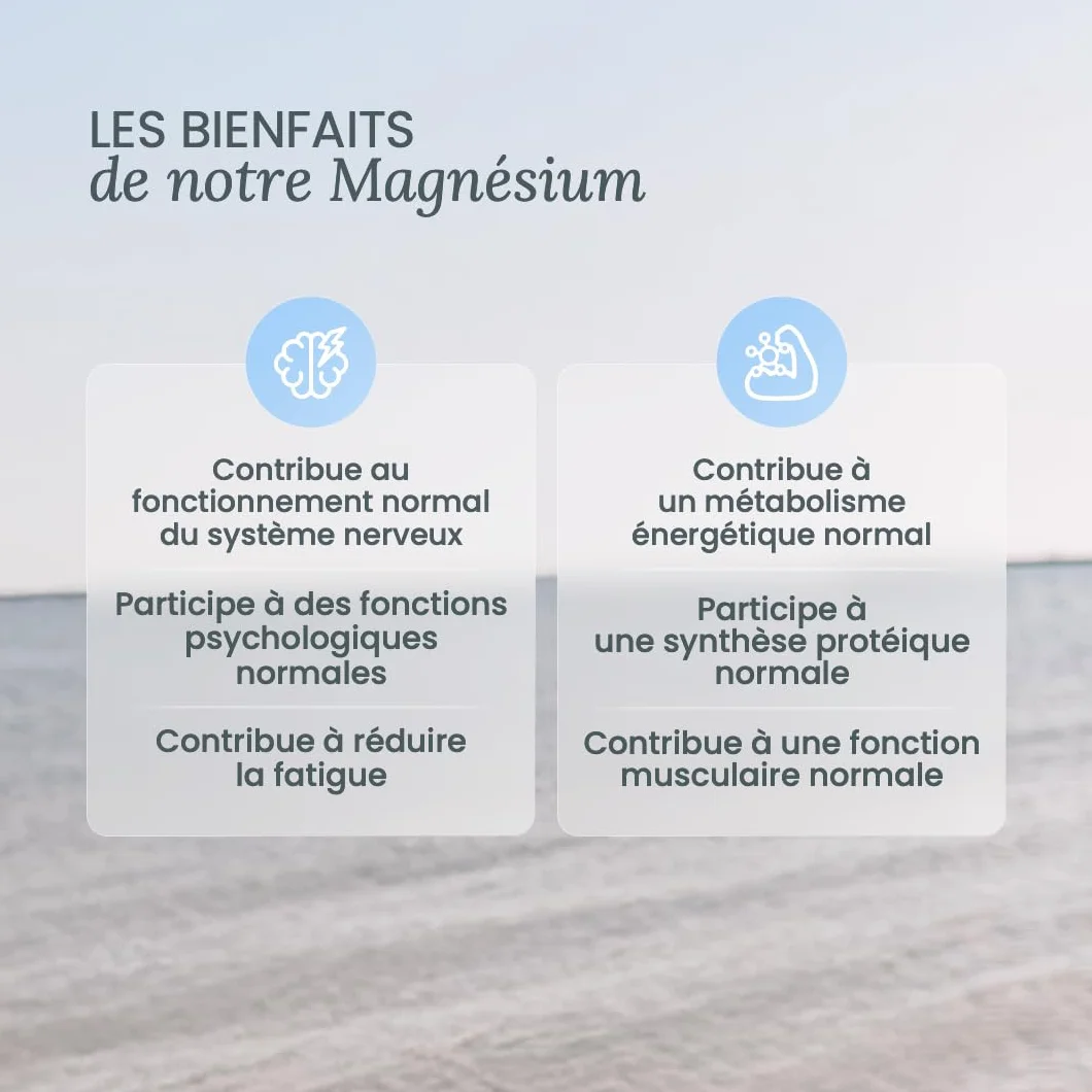 NUTRI & CO Magnésium Bisglycinate Malate & Liposome + Vitamine B6 300mg/j Haute Absorption 120 gélules Fabriqué en France