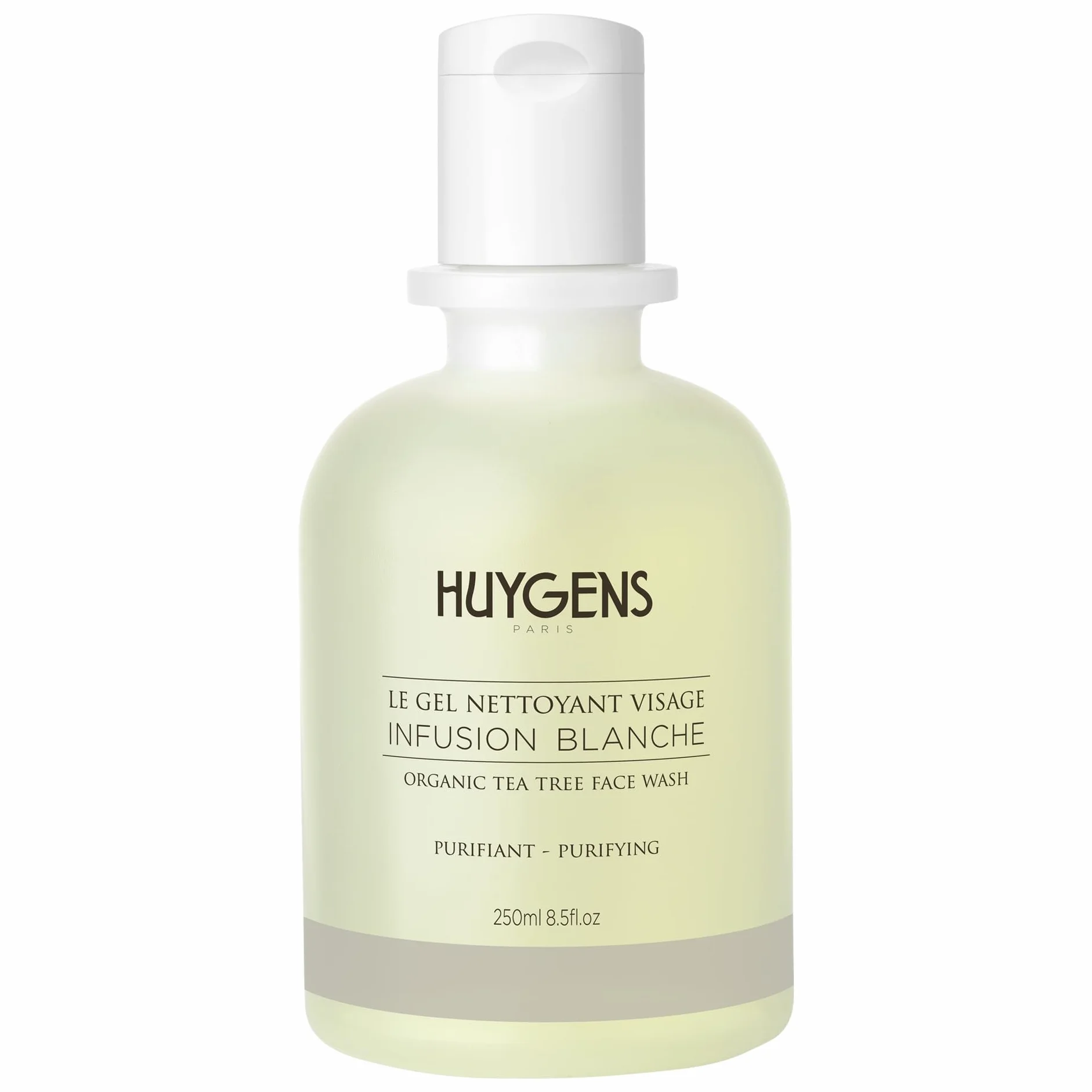 HUYGENS Infusion Blanche Gel Nettoyant Visage Purifiant Arbre à Thé Hamamélis 250 ml