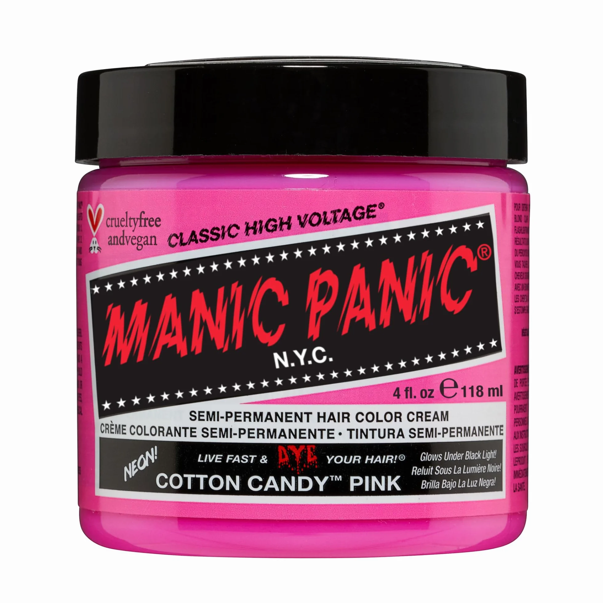 Manic Panic Cotton Candy Pink, classic hot pink hair colour