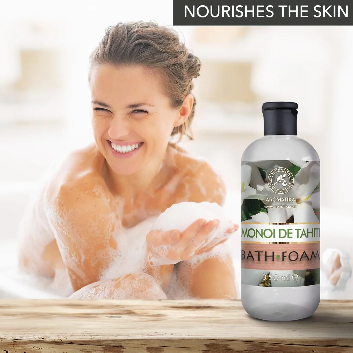 Mousse de Bain Set Vanille & Jasmin & Monoï de Tahiti 3x350ml - Bath foam Calming - Soin du Corps - Beauté - Bain - Bien-Etre - Détente - Aromathérapie - Spa - Bains Moussants - Bath foam