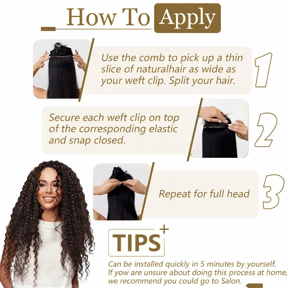 Postiche afro bouclé à clip fibre douce et résistante, confort longue durée, parfait pour look unique au quotidien, événements culturels, fêtes et concerts en plein air(Brun Foncé-4#)
